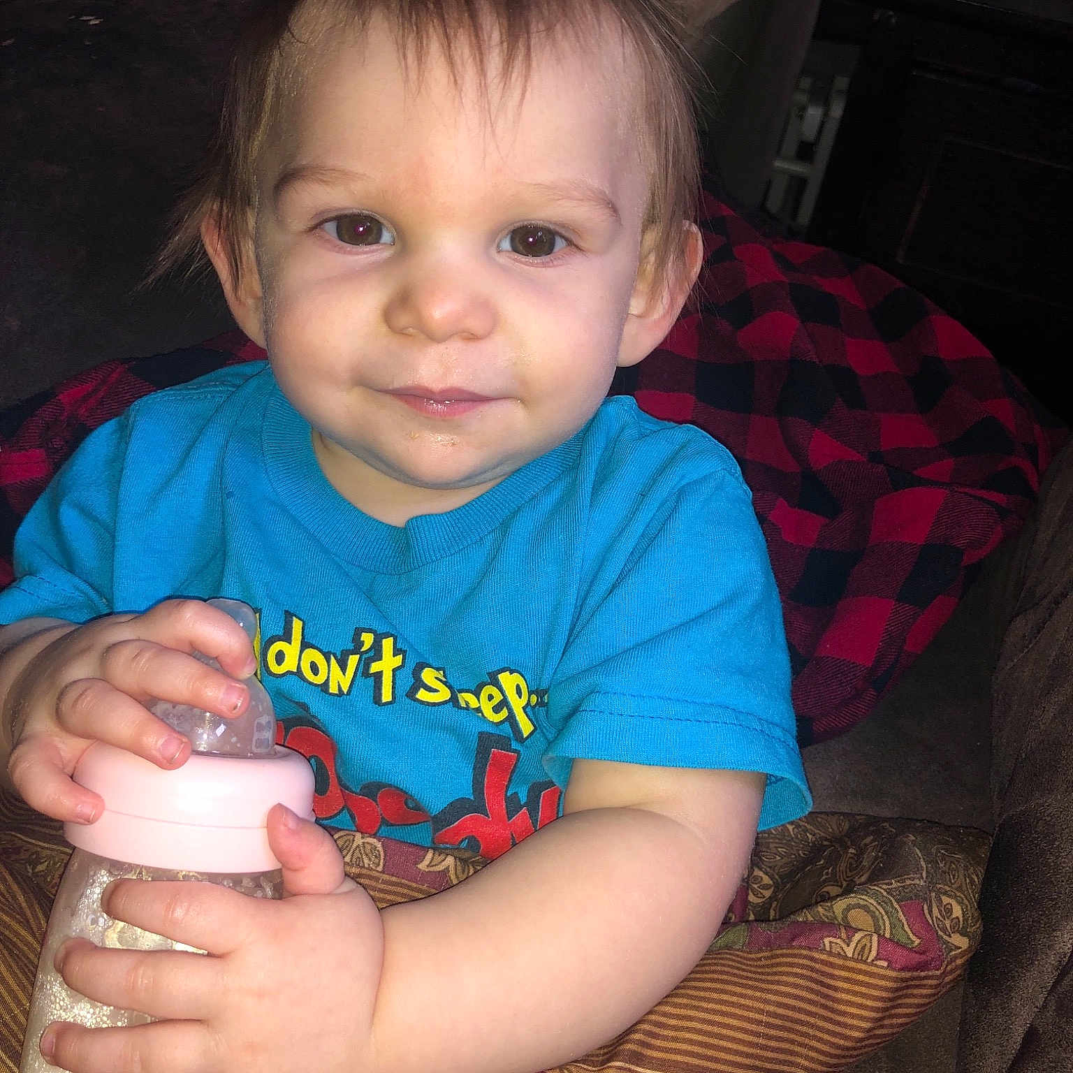 Sergio joined the competition — help win amazing prizes! baby, cheek, child, drink, face, food, fun, hand, iris, person, play, sitting, skin, smile, toddler, vacation