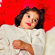 Sreya Sri is registered to the contest to win money with this photo: baby, blanket, bodypart, cosmetics, couch, cushion, doll, face, finger, furniture, hand, happy, head, homedecor, lipstick, person, photography, portrait, smile, toy