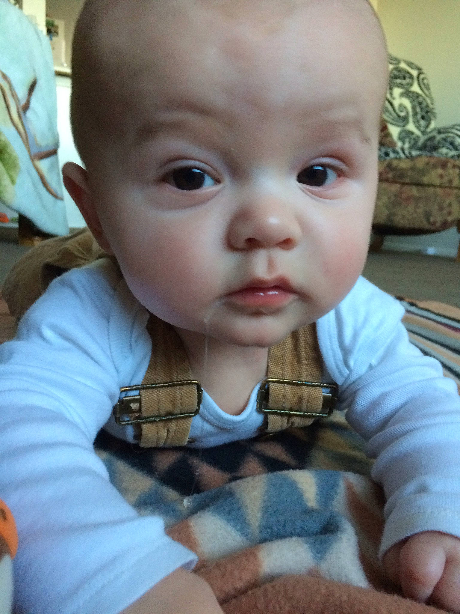 Keiran is registered to the contest to win money with this photo: baby, cheek, child, chin, eye, face, forehead, head, lip, mouth, nose, person, skin, smile, toddler