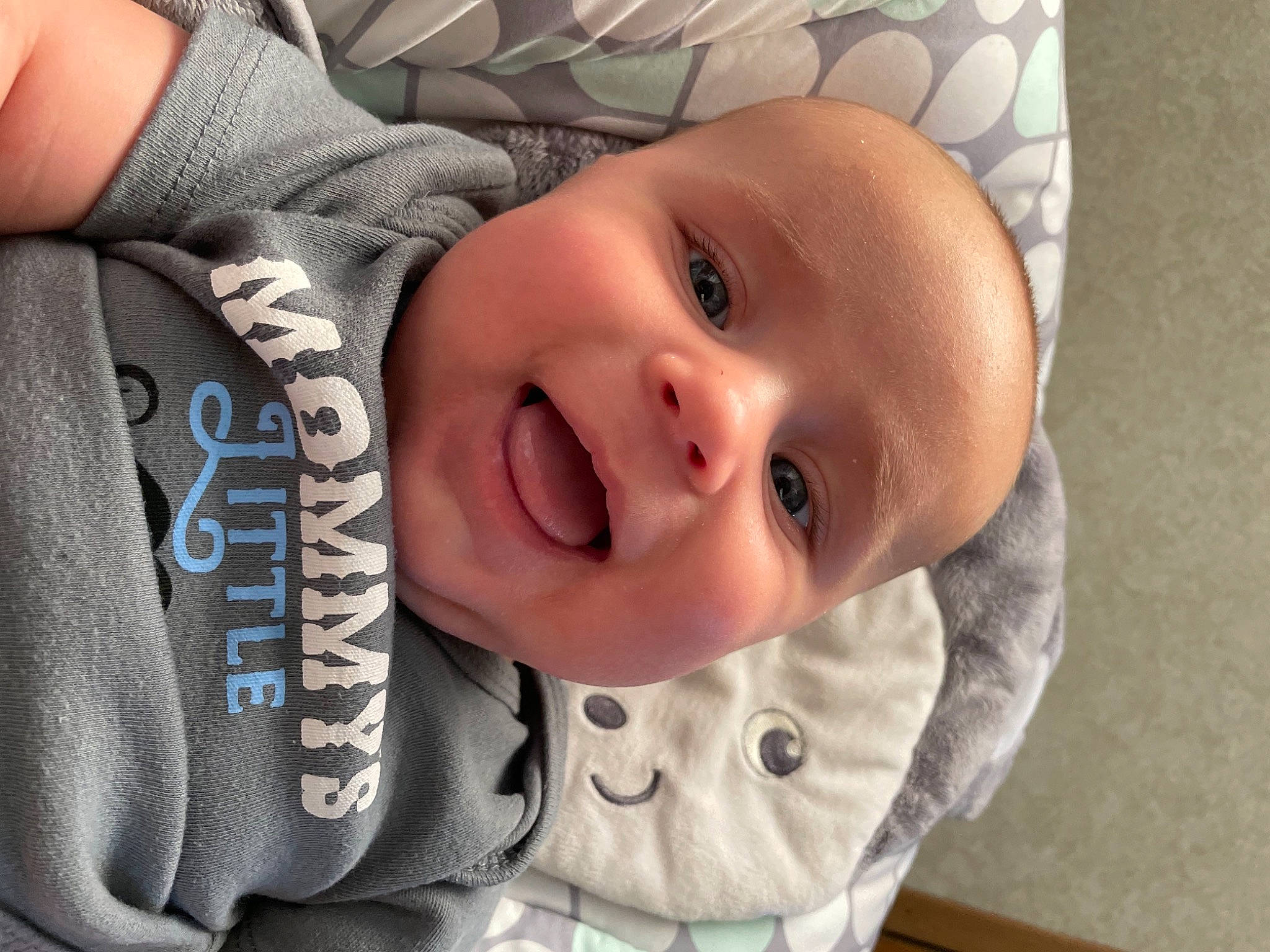 Hagen joined the competition — help win amazing prizes! baby, baby_laughing, baby_products, baby_toddler_clothing, cheek, child, comfort, eyebrow, finger, happy, headgear, lip, mouth, nose, person, skin, sleeve, smile, textile, toddler