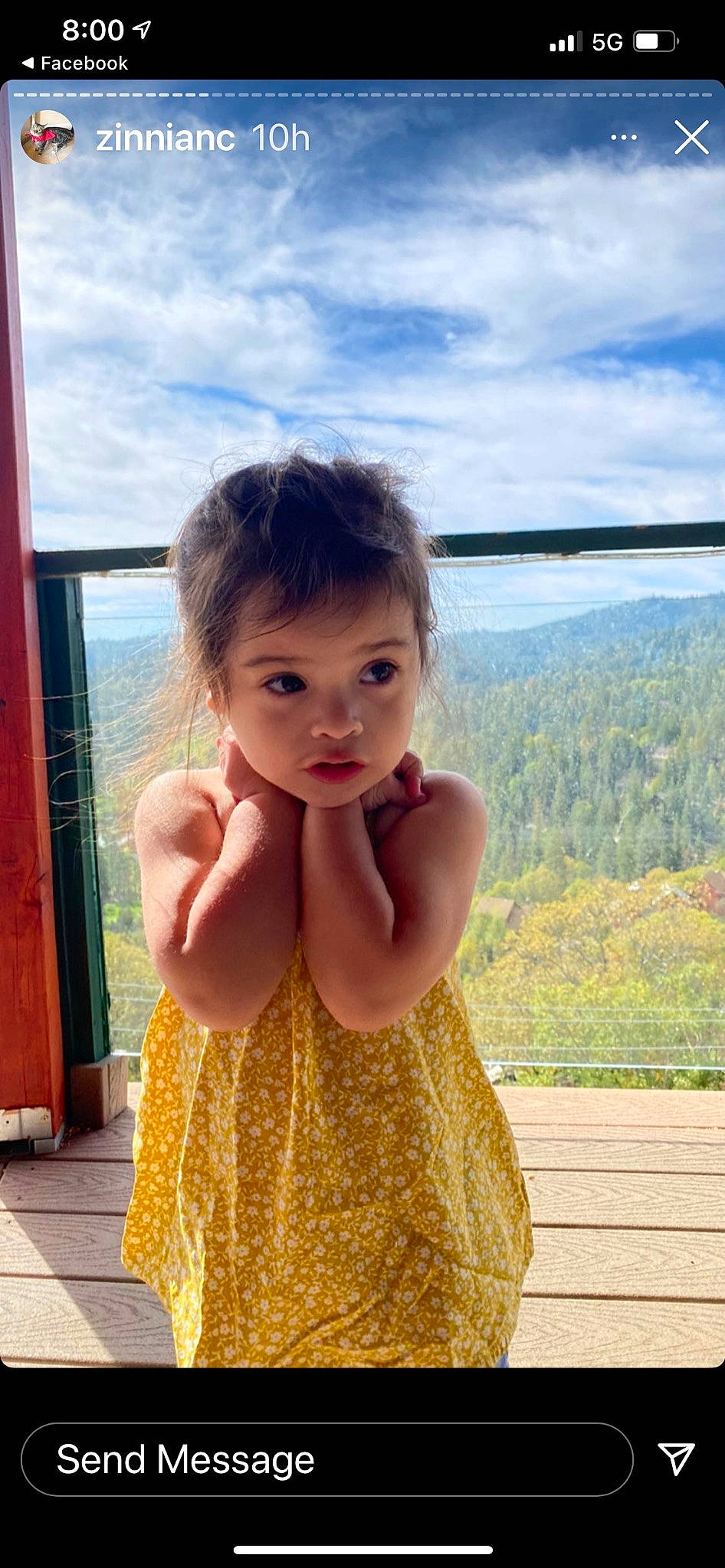 Zoey is registered to the contest to win money with this photo: baby_toddler_clothing, blue, child, clothing, cloud, door, face, fun, grass, happy, leisure, magenta, person, shoulder, sitting, skin, sky, toddler, travel, water