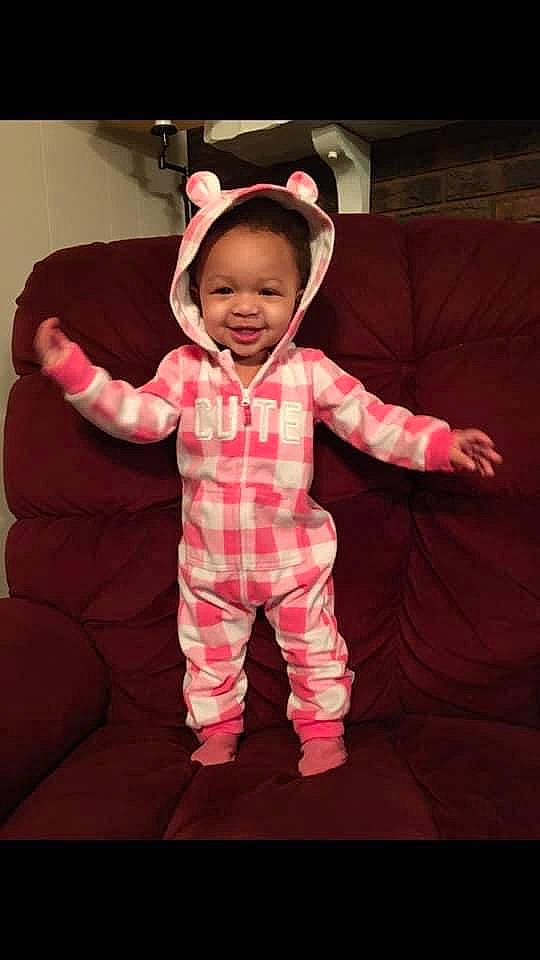 Adalia joined the competition — help win amazing prizes! baby, baby_toddler_clothing, cheek, child, cool, costume, design, ear, fun, joy, pattern, person, pink, skin, sleeve, smile, toddler