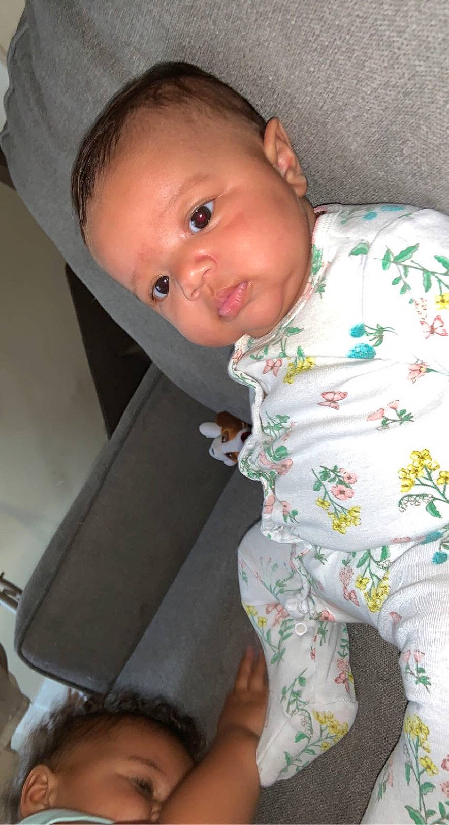 Brayleigh joined the competition — help win amazing prizes! arm, baby, baby_toddler_clothing, cheek, comfort, eye, finger, head, human_body, iris, leg, lip, mouth, neck, nose, person, skin, sleeve, smile, t_shirt