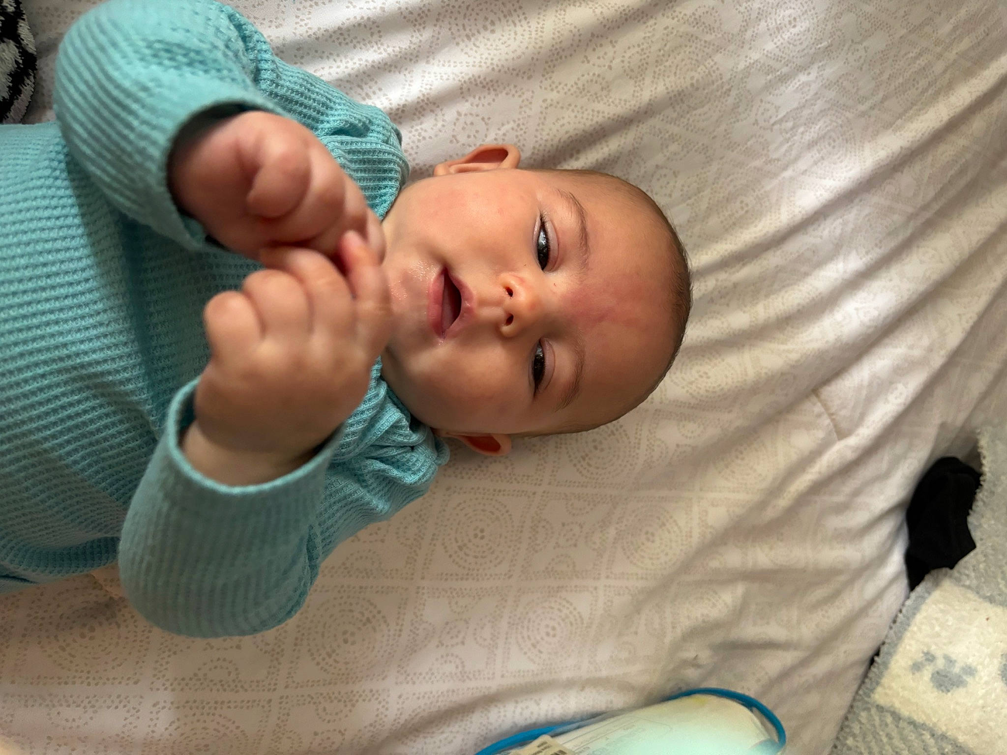 Ezekiel joined the competition — help win amazing prizes! baby, baby_products, baby_toddler_clothing, cheek, child, comfort, elbow, eyelash, finger, foot, gesture, grass, linens, nail, nose, person, sitting, sleeve, thumb, toddler