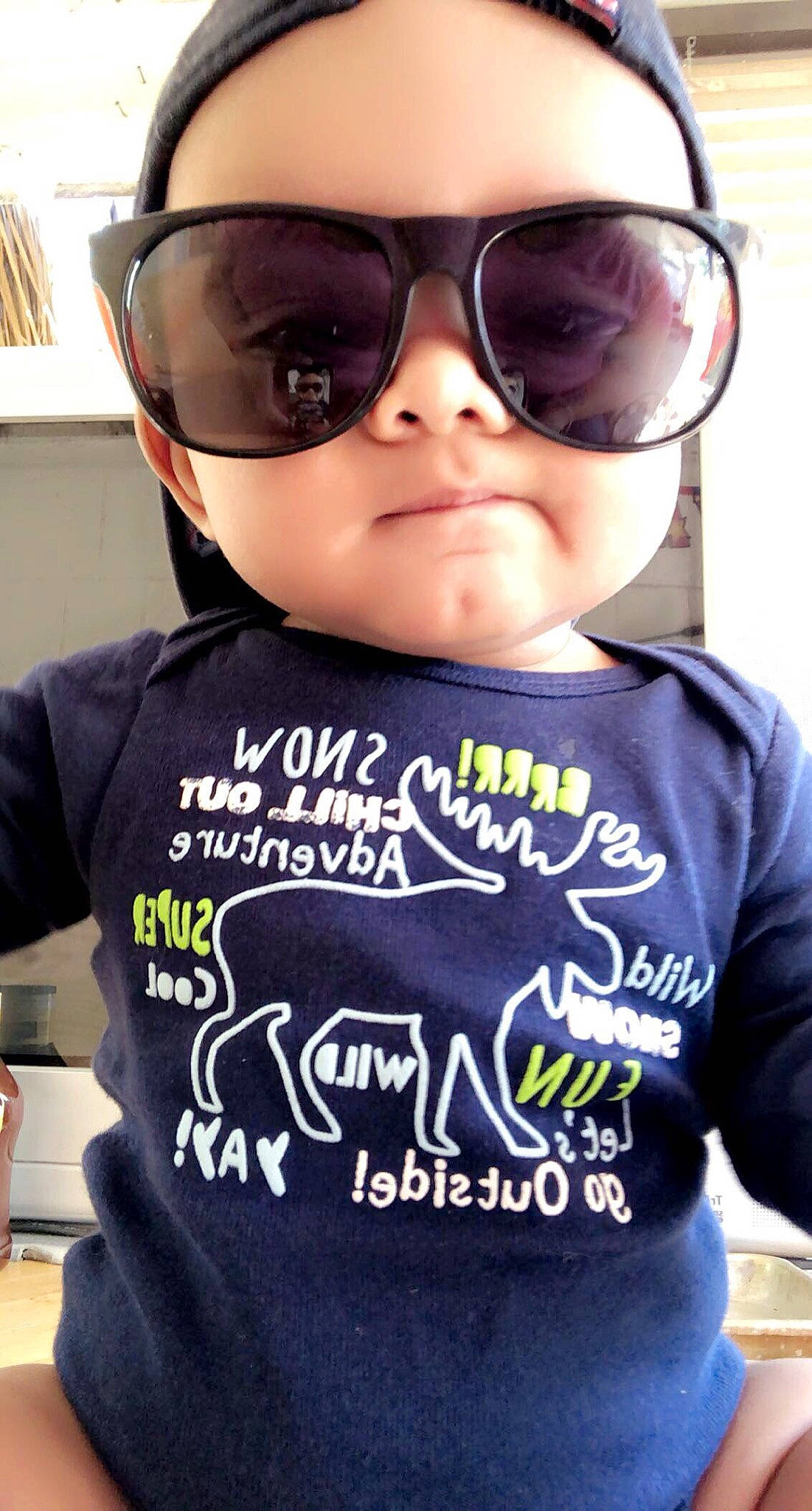 Darius joined the competition — help win amazing prizes! black, cheek, cool, eye, eye_glass_accessory, eyewear, facial_expression, fashion, glasses, goggles, happy, lip, organ, outerwear, person, product, sleeve, sunglasses, t_shirt, vision_care