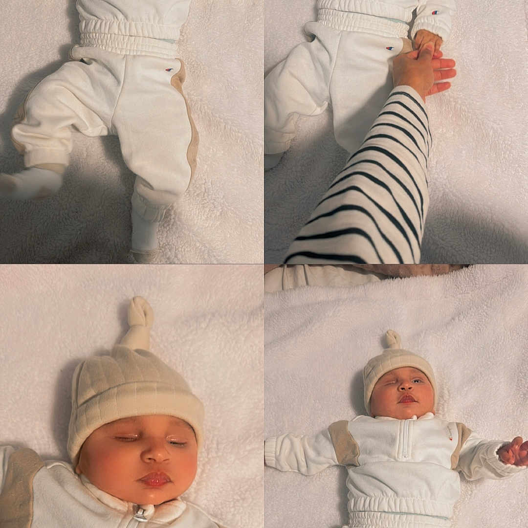 Josue Alexander joined the competition — help win amazing prizes! adult_hand, baby, beige, blanket, child, clothing, cozy, cute, hand, hat, indoor, infant, lying_down, peaceful, portrait, sleeping, soft_texture, toddler, warm, white