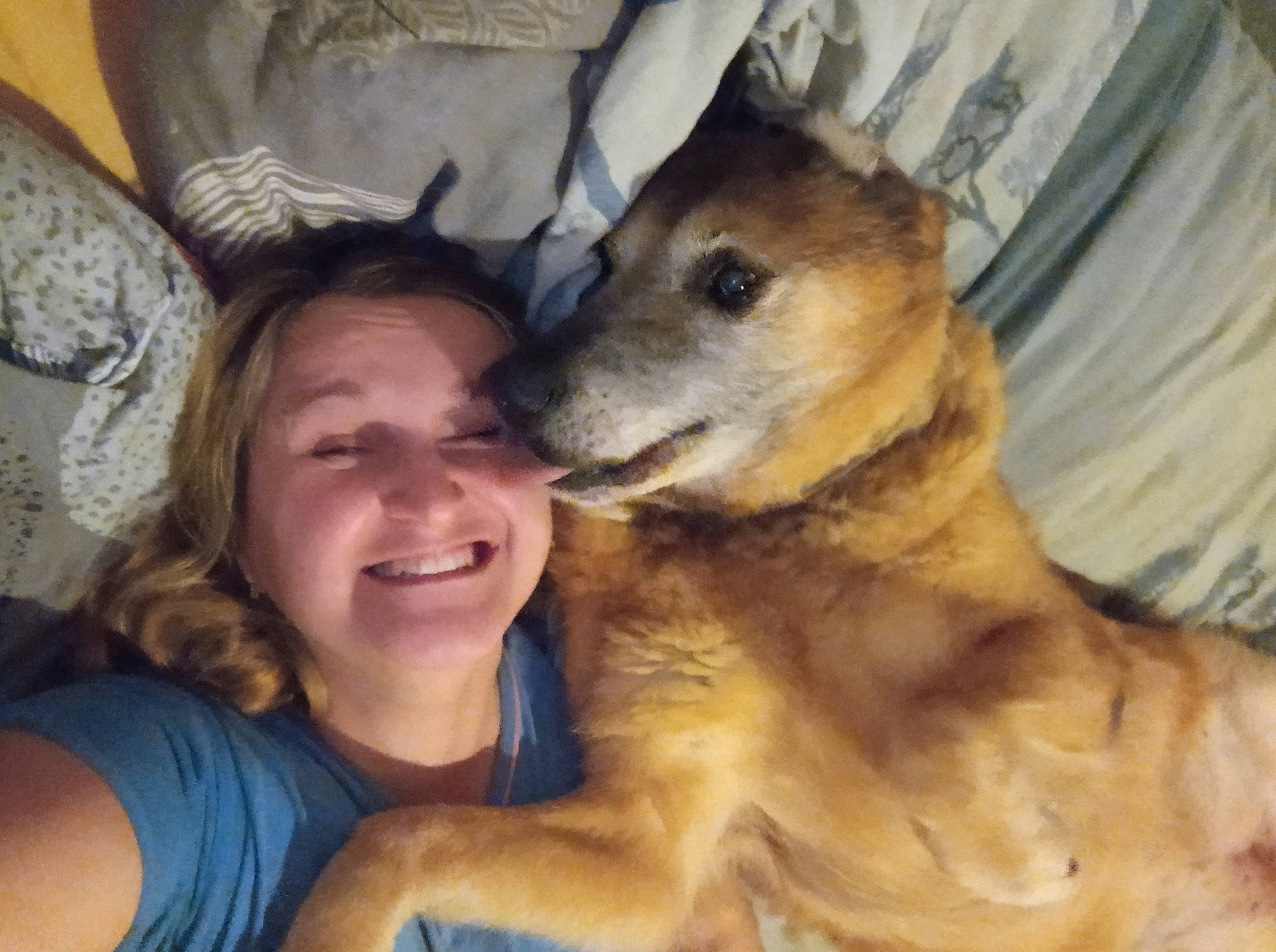 Luna participe au concours pour gagner de l'argent avec cette photo : canidae, carnivore, comfort, companion_dog, dog, dog_breed, fawn, fur, happy, paw, puppy, selfie, smile, snout, sporting_group, street_dog, t_shirt, terrestrial_animal, whiskers, wildlife