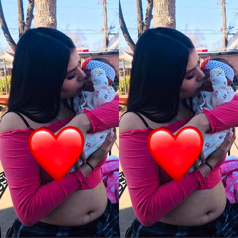 Naomi joined the competition — help win amazing prizes! beauty, black_hair, cool, eyewear, fashion, fun, gesture, happy, interaction, leisure, magenta, mouth, person, pink, recreation, shoulder, sky, street_fashion, thigh, tree