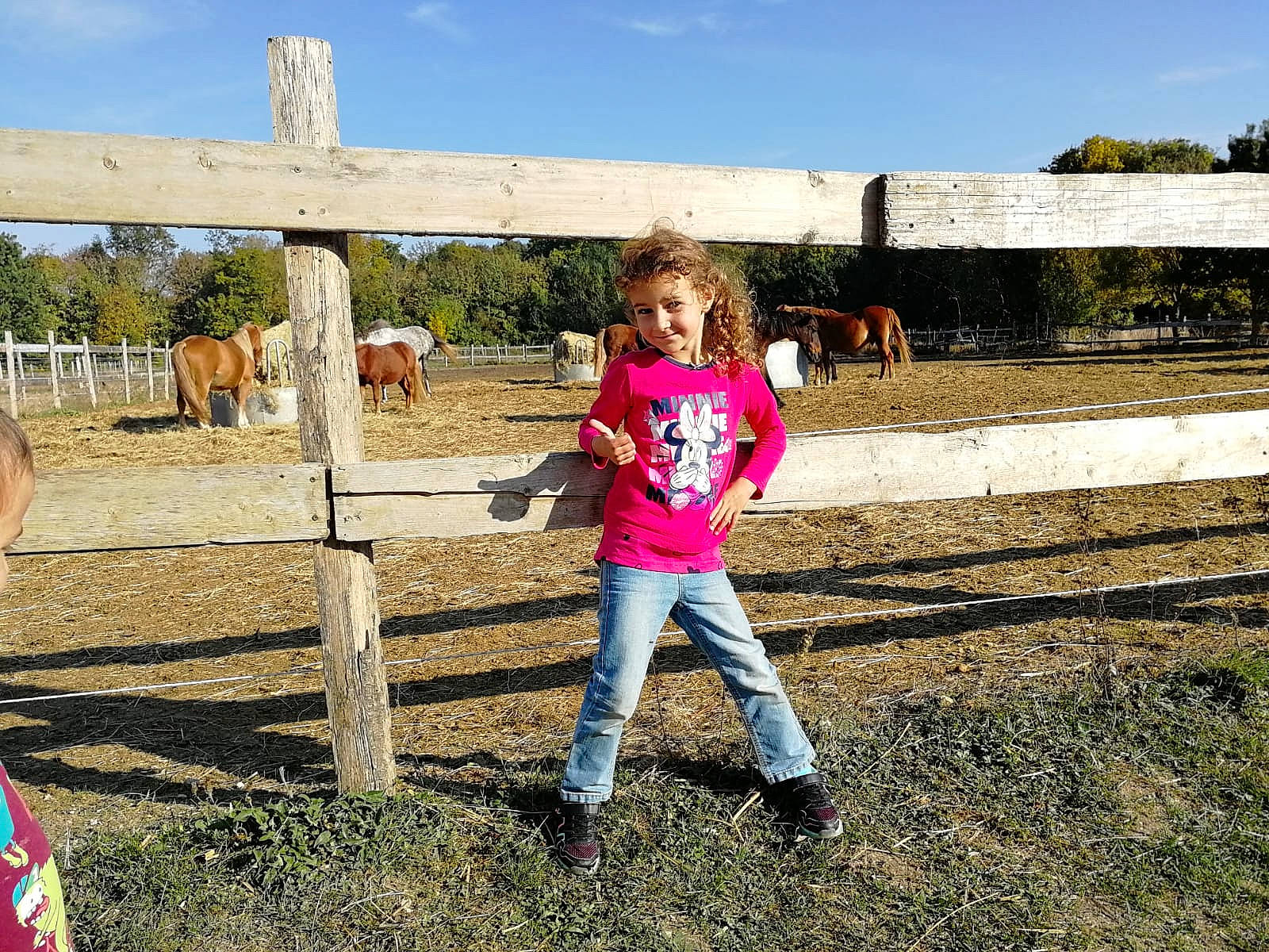 Leïla a rejoint le concours — aidez-le/la à gagner de superbes lots ! child, eye, farm, fence, fun, grass, happy, joy, landscape, person, photography, pink, plant, play, ranch, rural_area, smile, soil, summer, tourism