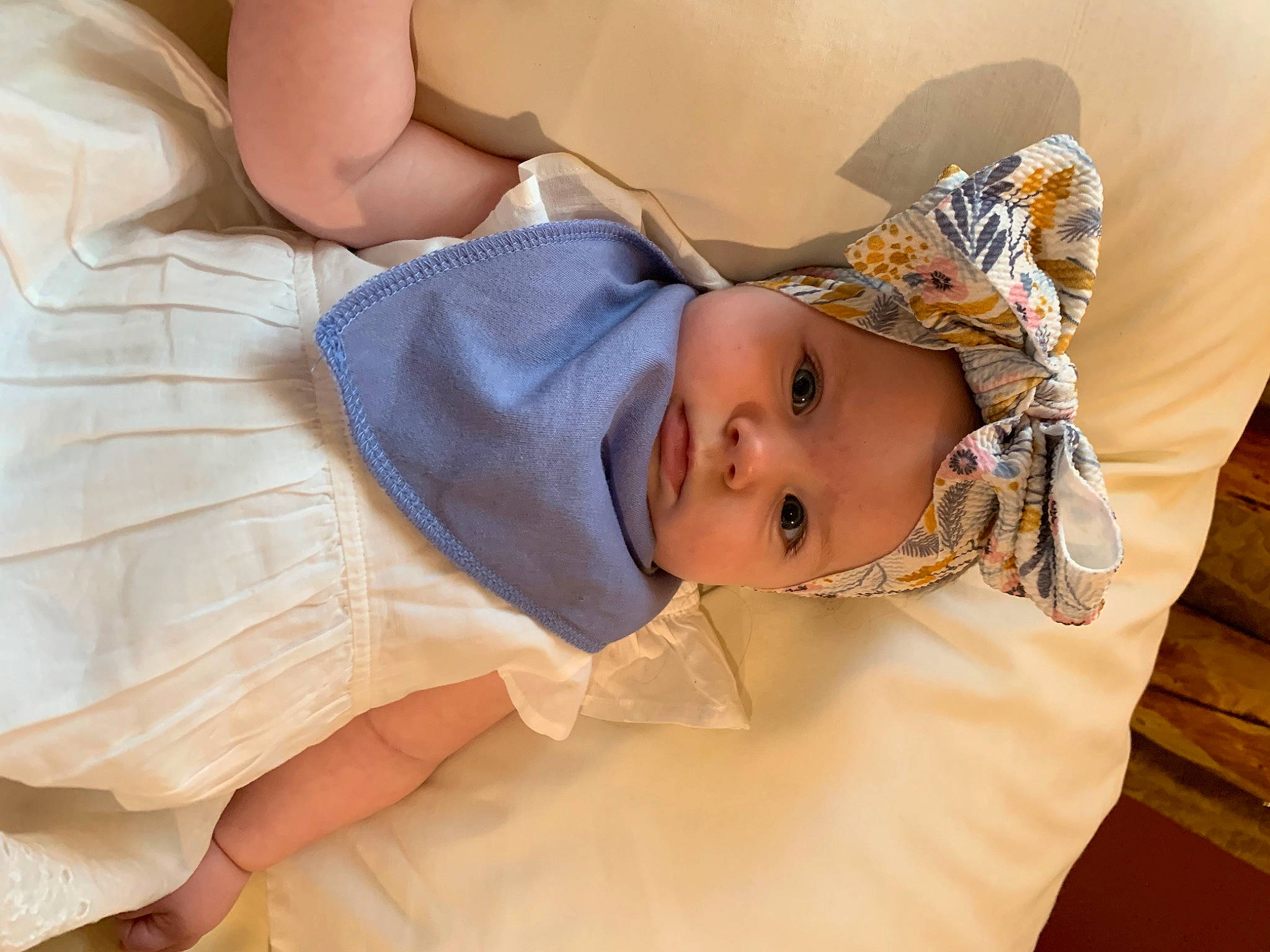 Hadassah joined the competition — help win amazing prizes! abdomen, baby, baby_products, baby_toddler_clothing, child, comfort, dress, fashion_accessory, happy, hat, headwear, jewellery, linens, pattern, person, skin, toddler