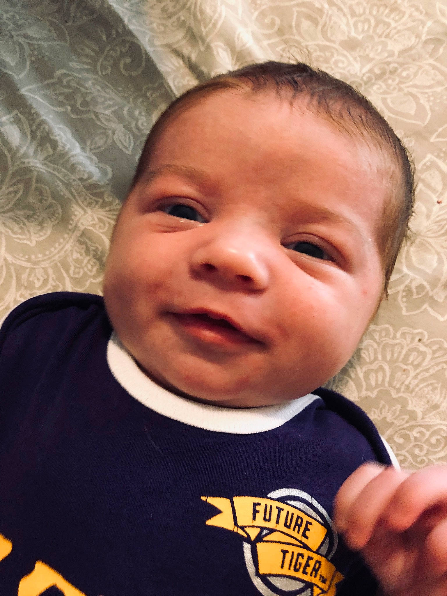 Jarrett joined the competition — help win amazing prizes! baby, cheek, child, chin, close_up, cool, eye, face, facial_expression, forehead, head, lip, mouth, muscle, nose, people, person, skin, smile, t_shirt