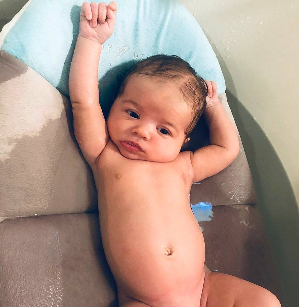 Jarrett joined the competition — help win amazing prizes! abdomen, arm, baby, baby_bathing, bathing, cheek, chest, child, eye, hand, leg, muscle, neck, person, skin, stomach, toddler, trunk