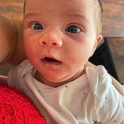 Lillian joined the competition — help win amazing prizes! baby, blonde, face, hair, happy, head, newborn, person, photography, portrait, selfie, skin, smile