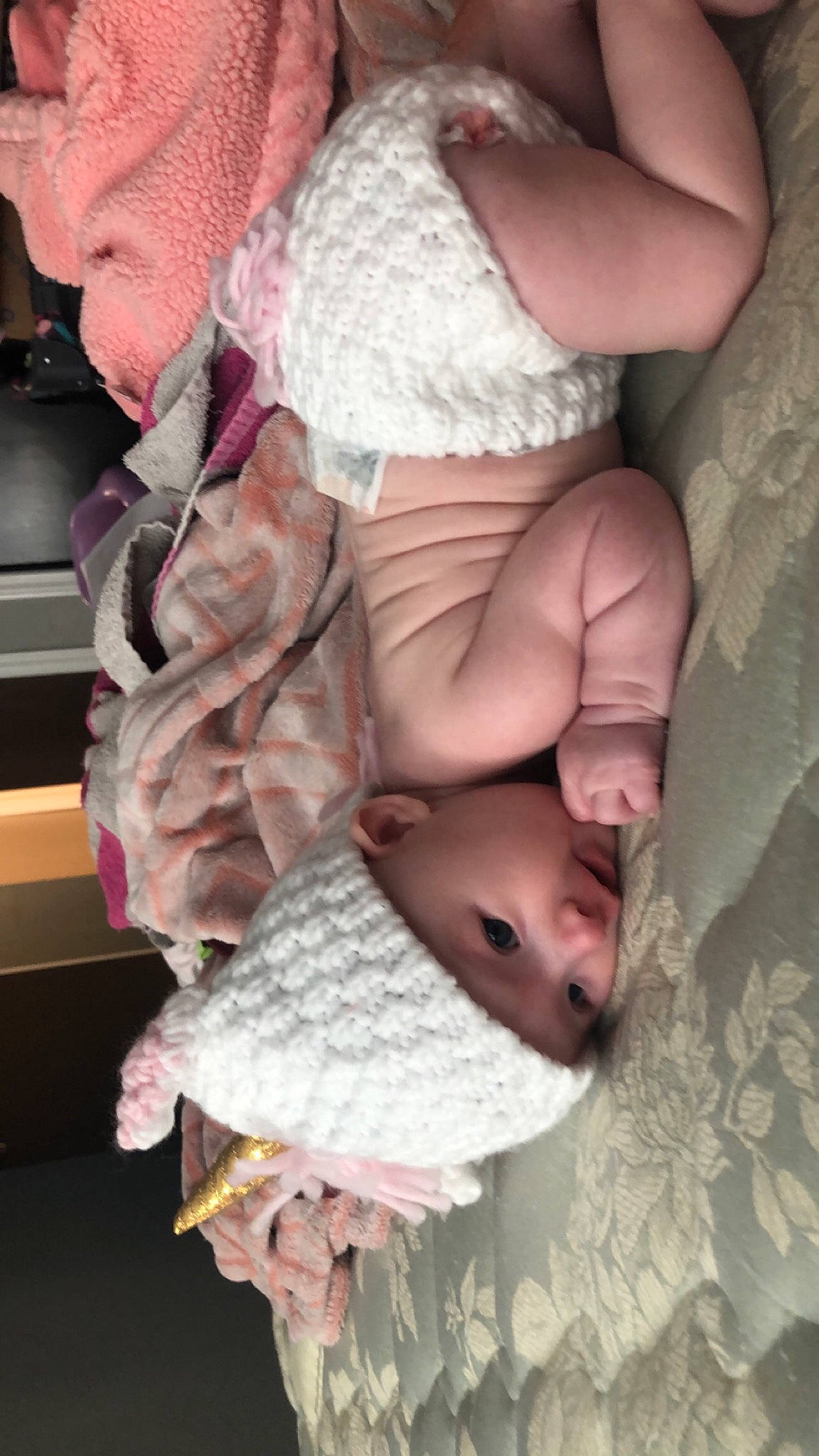 Allyson joined the competition — help win amazing prizes! arm, baby, baby_toddler_clothing, chest, child, comfort, finger, gesture, headgear, headwear, human_body, human_leg, joint, knee, person, pink, shorts, skin, sleeve, thigh