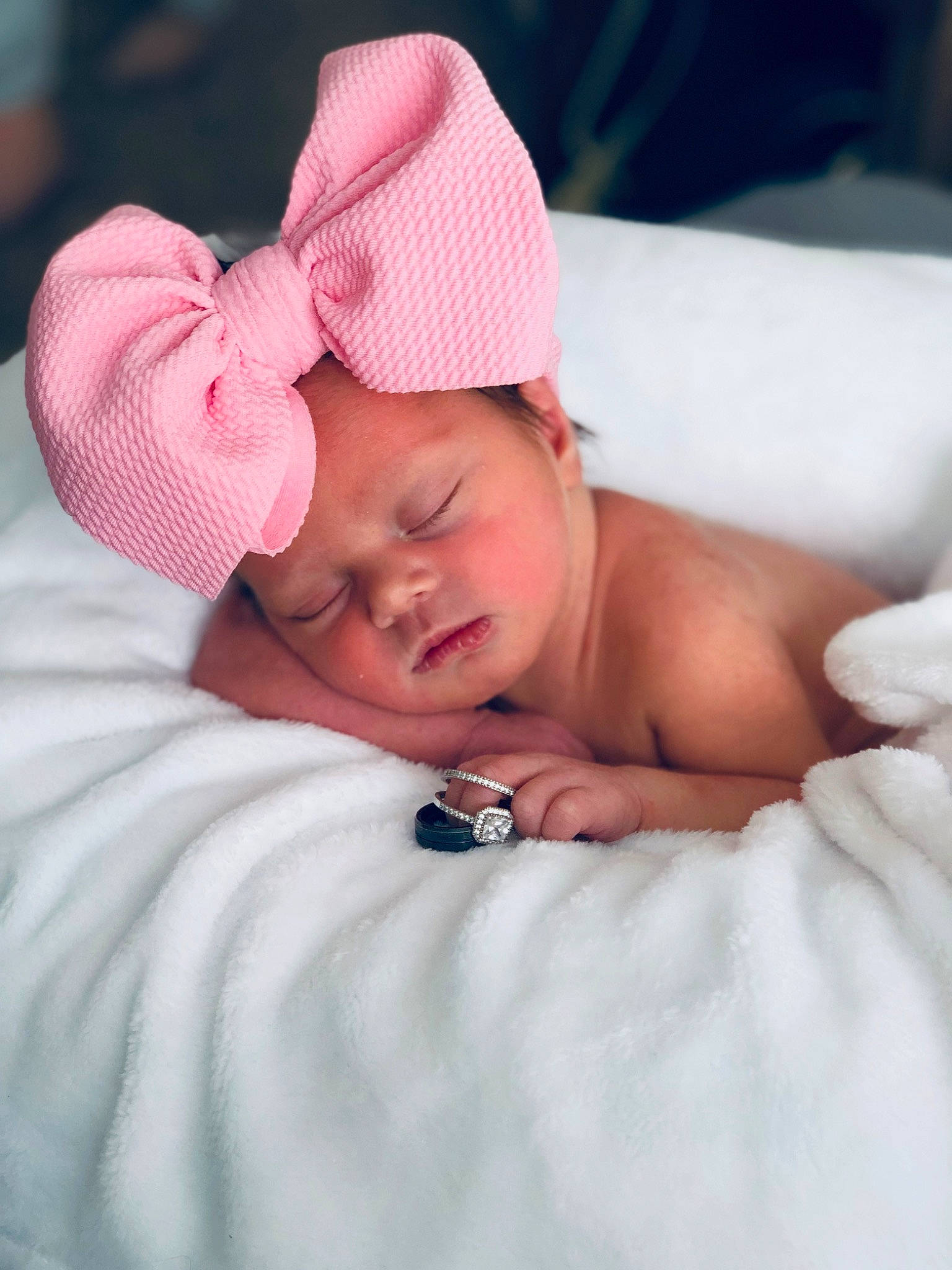 Blakeleigh joined the competition — help win amazing prizes! baby, baby_sleeping, bedtime, birth, cheek, child, hair_accessory, headgear, nap, person, photograph, pink, product, skin, sleep, toddler