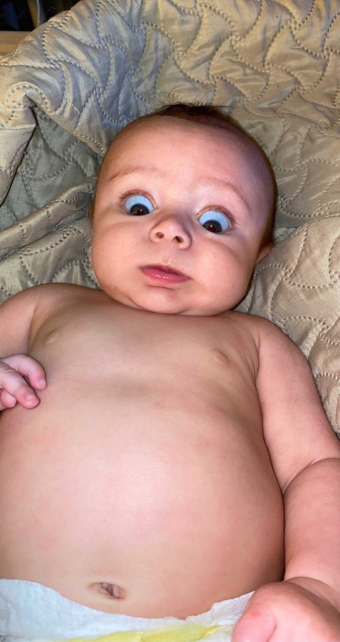 Caine joined the competition — help win amazing prizes! abdomen, baby, cheek, chest, comfort, eye, eyelash, finger, head, human_body, joint, lip, mouth, neck, nose, person, skin, stomach, thumb, toddler
