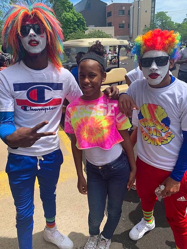 Jaila joined the competition — help win amazing prizes! carnival, child, clown, cool, costume, event, fun, glasses, hair_coloring, headwear, joy, magenta, person, recreation, style, sunglasses, t_shirt, wig