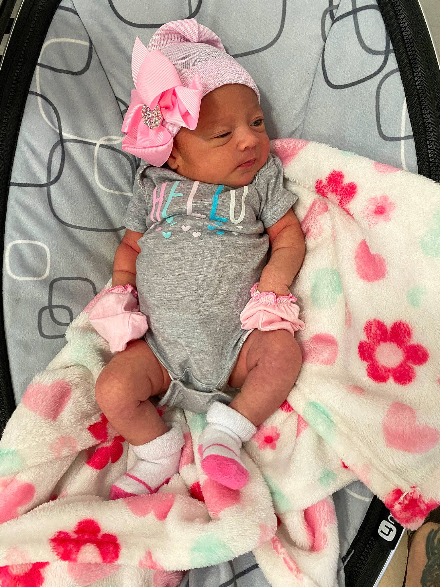 Saylin is registered to the contest to win money with this photo: baby, baby_products, baby_toddler_clothing, child, design, dress, hair_accessory, headwear, pattern, person, photography, pink, product, skin, textile, toddler