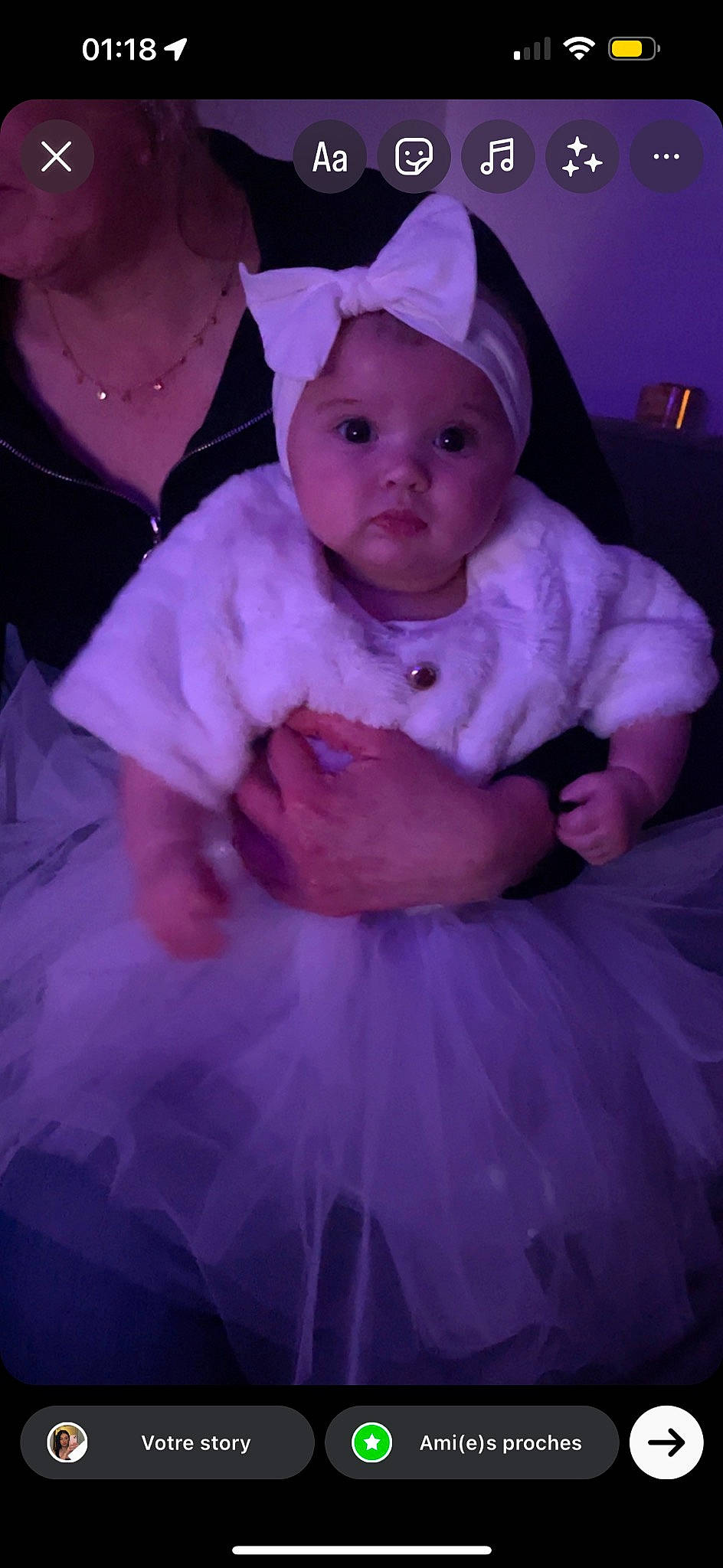 Elya participe au concours pour gagner de l'argent avec cette photo : baby, baby_toddler_clothing, child, costume_hat, dress, event, fashion_accessory, fun, happy, hat, headgear, headwear, iris, magenta, person, pink, purple, sitting, sleeve, toddler