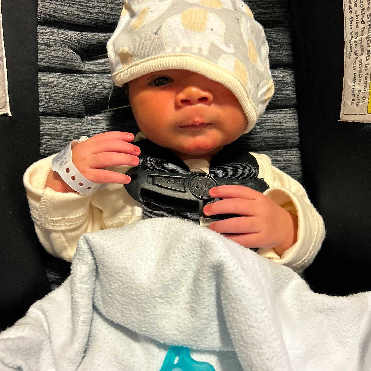 Shonbie-Ra is registered to the contest to win money with this photo: baby, blanket, bodypart, bonnet, cap, clothing, face, finger, furniture, glove, gun, hand, hat, head, newborn, person, photography, portrait, sleeping, weapon