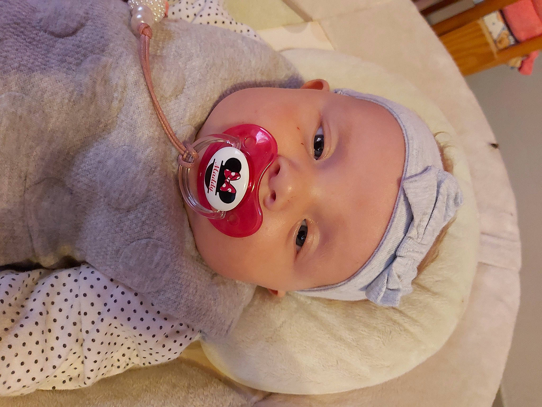 Maddy a rejoint le concours — aidez-le/la à gagner de superbes lots ! baby, cheek, child, eye, head, headwear, lip, mouth, nose, person, pink, skin, toddler