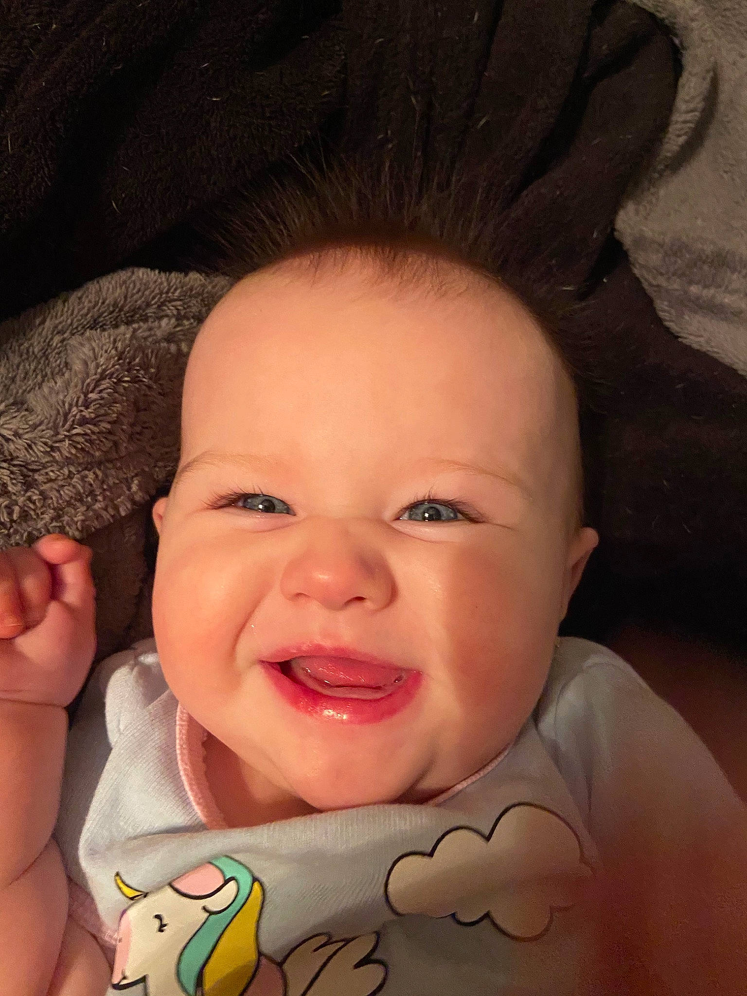 Kimberley is registered to the contest to win money with this photo: baby, baby_making_funny_faces, beauty, cheek, child, chin, ear, eye, eyebrow, face, facial_expression, forehead, hair, head, lip, mouth, nose, person, skin, smile