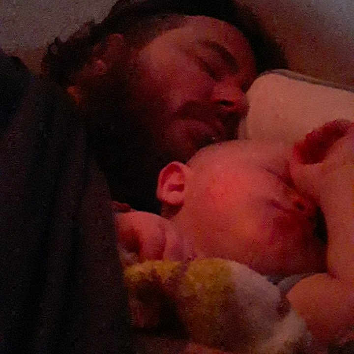 Kirin is registered to the contest to win money with this photo: baby, bedtime, cheek, child, chin, comfort, ear, event, eyebrow, flesh, forehead, gesture, happy, interaction, lip, mouth, nose, skin, thumb, toddler