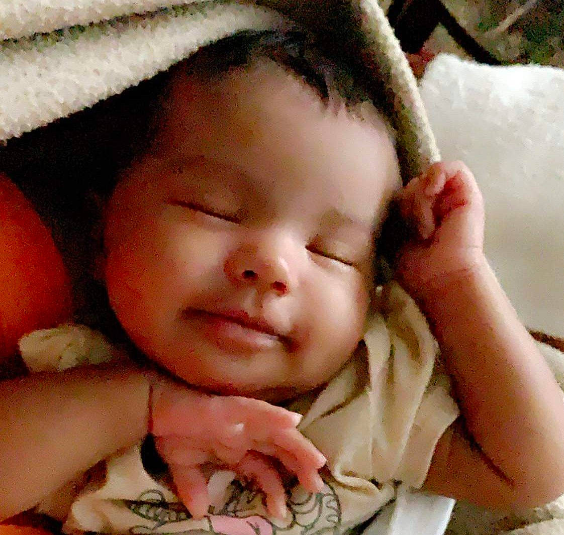 Xena joined the competition — help win amazing prizes! baby, cheek, child, ear, eye, face, finger, hand, head, mouth, nap, nose, person, skin, sleep, smile, toddler