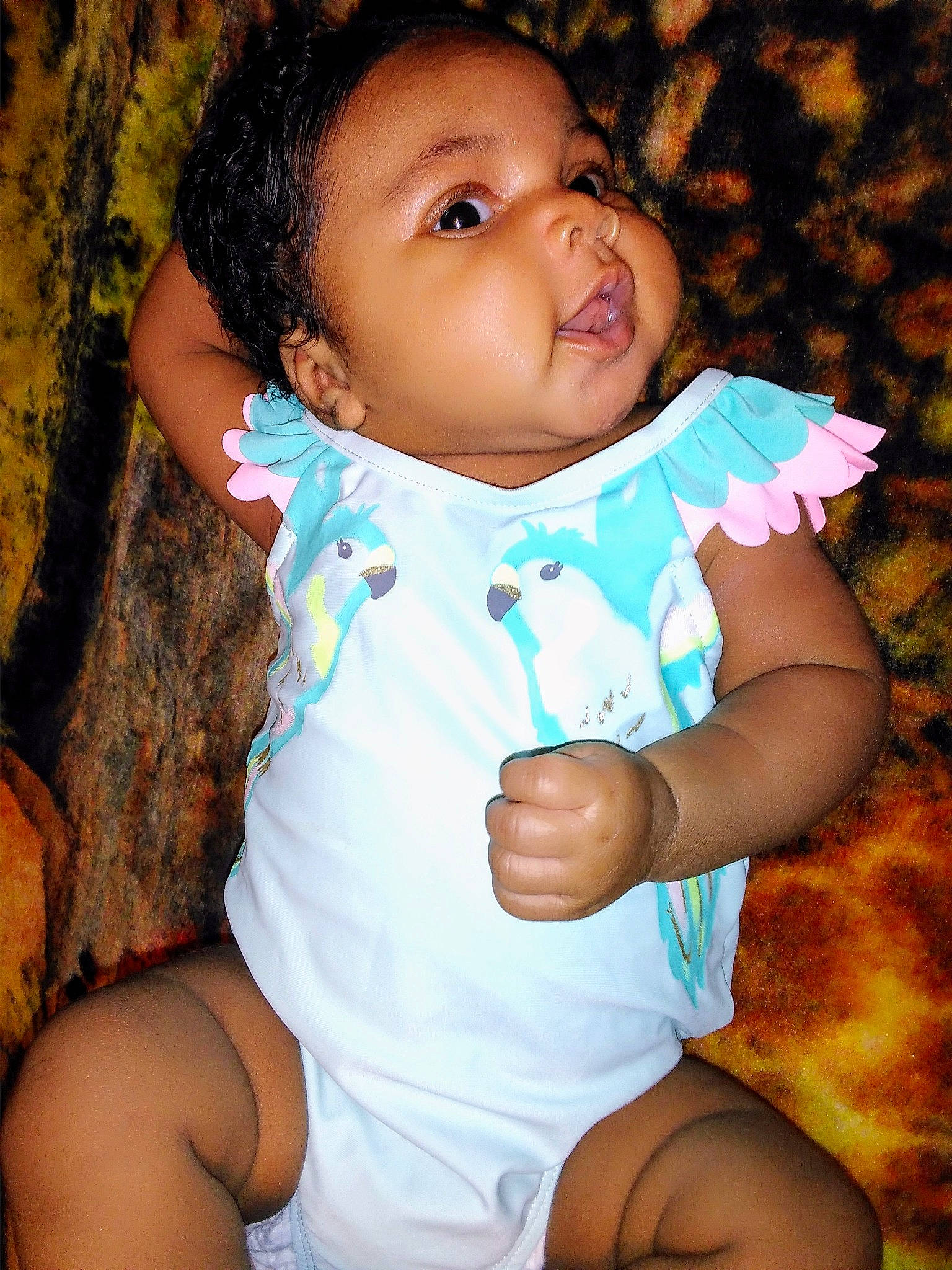 Madeleina is registered to the contest to win money with this photo: baby, beauty, black_hair, cheek, child, person, sitting, skin, smile, toddler