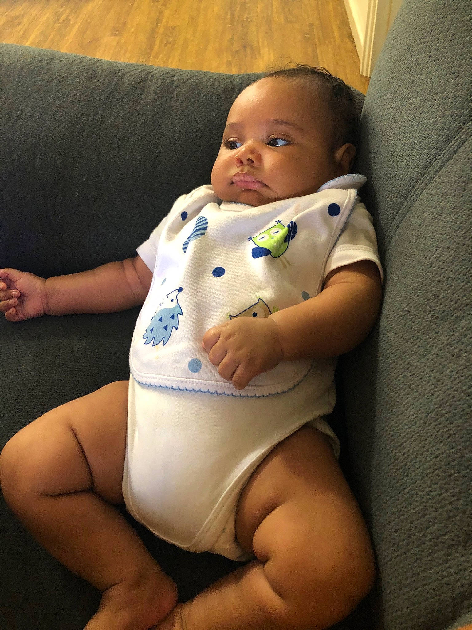 Evander joined the competition — help win amazing prizes! abdomen, baby, baby_products, birth, child, diaper, joint, knee, leg, person, skin, thigh, toddler