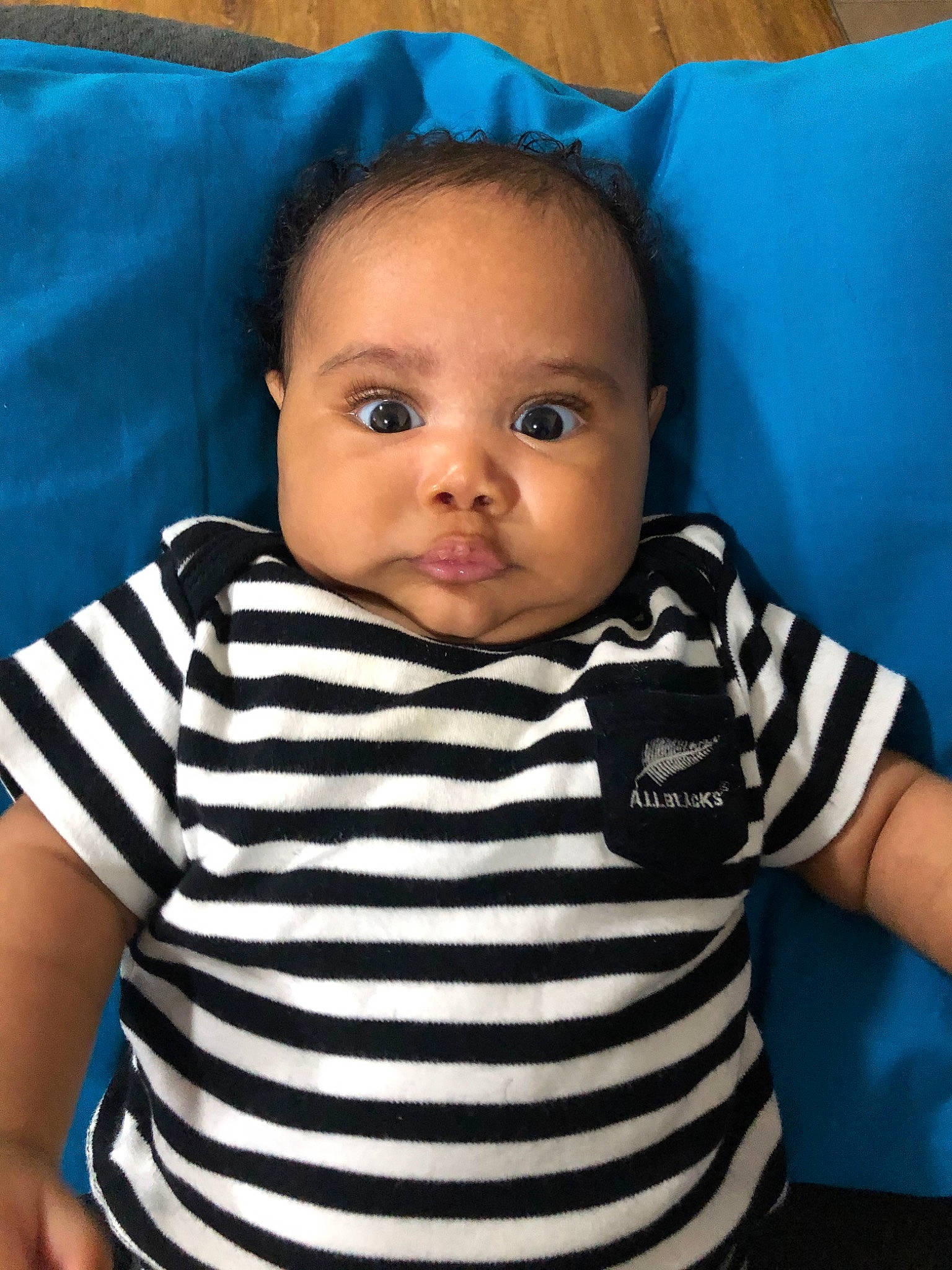 Evander is registered to the contest to win money with this photo: baby, baby_products, baby_toddler_clothing, cheek, child, face, head, person, skin, toddler