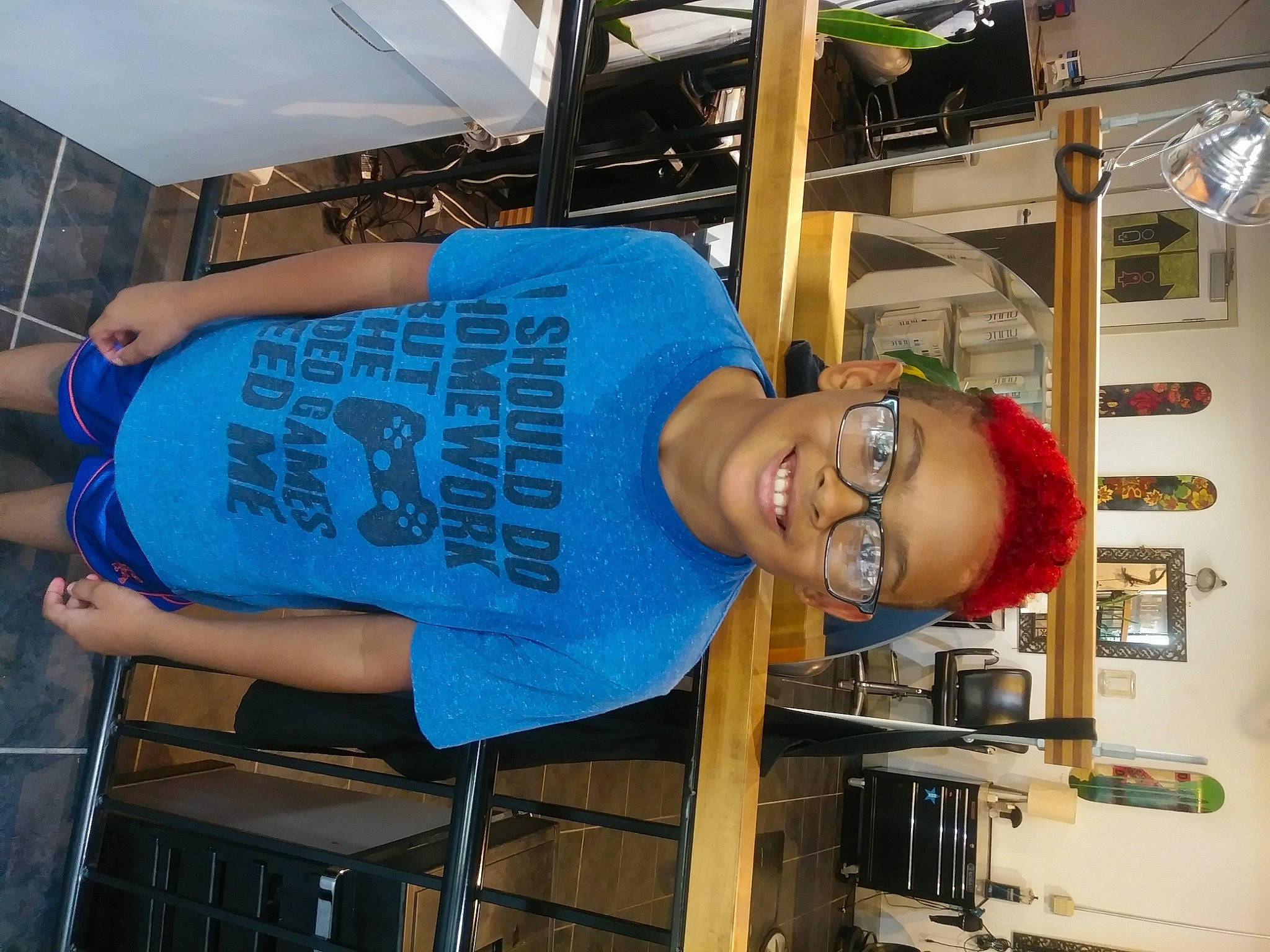 Brandon joined the competition — help win amazing prizes! joy, person, t_shirt