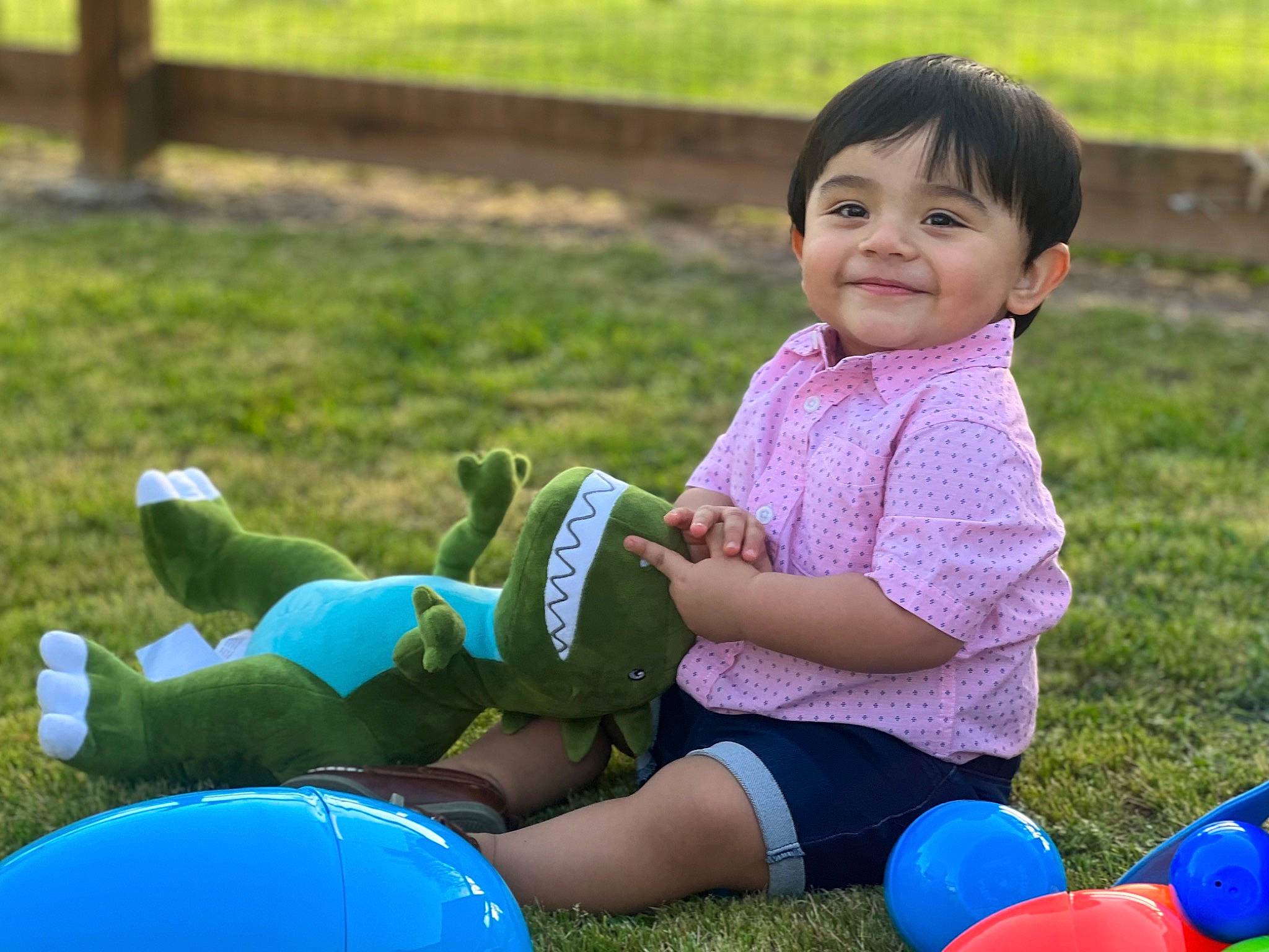 Jaxson is registered to the contest to win money with this photo: baby, baby_toddler_clothing, beauty, blue, child, fun, grass, happy, joy, lawn, leisure, mammal, people_in_nature, person, photograph, recreation, shorts, smile, snapshot, summer