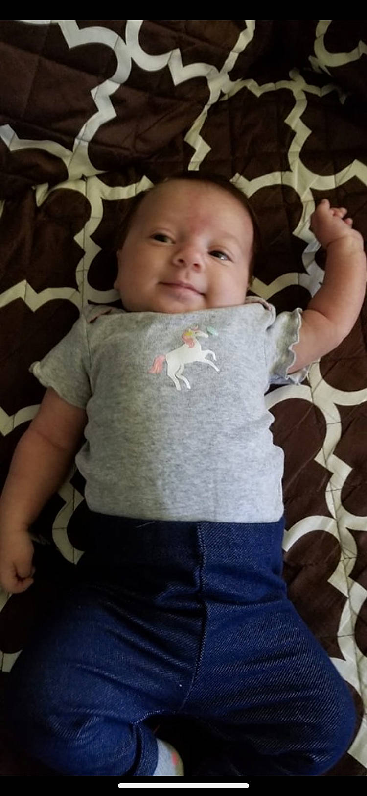 Sadie joined the competition — help win amazing prizes! abdomen, arm, baby, baby_products, baby_toddler_clothing, cheek, child, mouth, neck, nose, person, product, skin, smile, textile, toddler