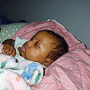 Tazori joined the competition — help win amazing prizes! baby, sleeping, blanket, pink, pillow, heart_pattern, cozy, infant, child, face, hand, indoor, rest, peaceful, soft, cute, young, portrait, closeup, comfort