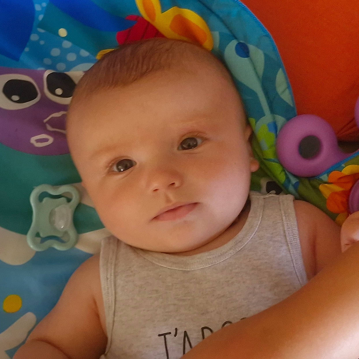 Léo participe au concours pour gagner de l'argent avec cette photo : baby_toddler_clothing, cheek, chin, ear, eye, eyebrow, eyelash, facial_expression, forehead, hairstyle, happy, head, human_body, iris, lip, mouth, nose, person, skin, smile