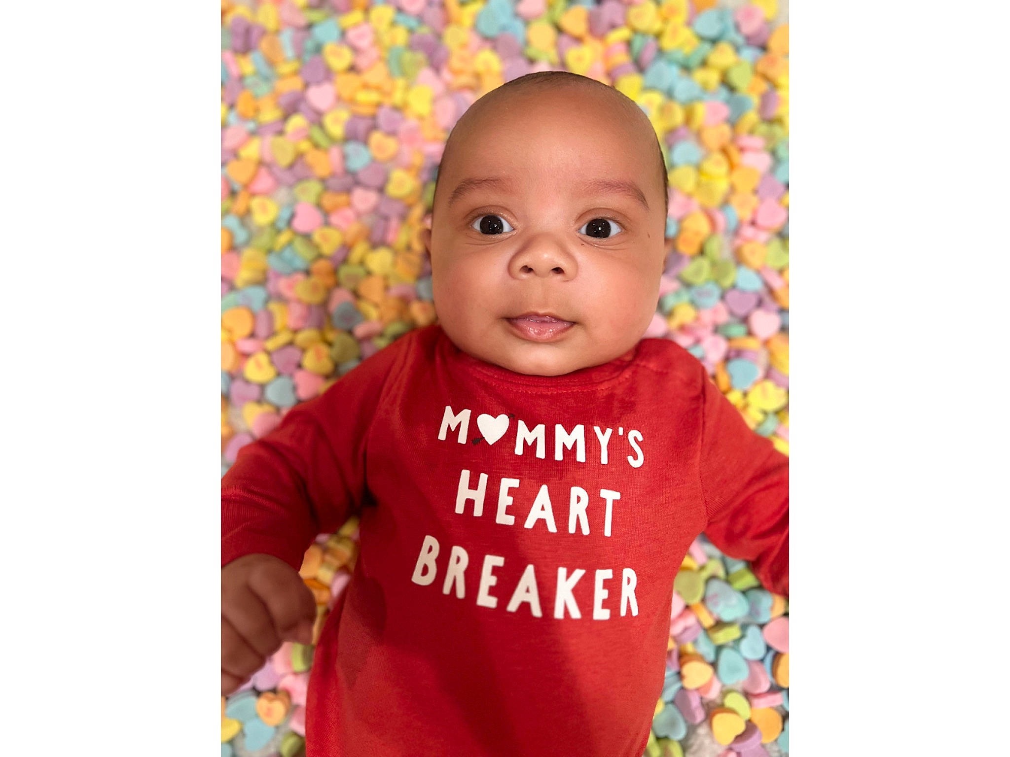 Everett joined the competition — help win amazing prizes! baby, baby_toddler_clothing, cheek, child, clothing, collar, cool, electric_blue, font, fun, happy, magenta, pattern, person, product, skin, sleeve, smile, t_shirt, textile