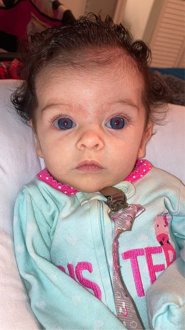 Beverly joined the competition — help win amazing prizes! baby, baby_toddler_clothing, cheek, child, chin, close_up, ear, eyebrow, eyelash, forehead, hair, hairstyle, iris, lip, mouth, nose, person, pink, skin, sleeve