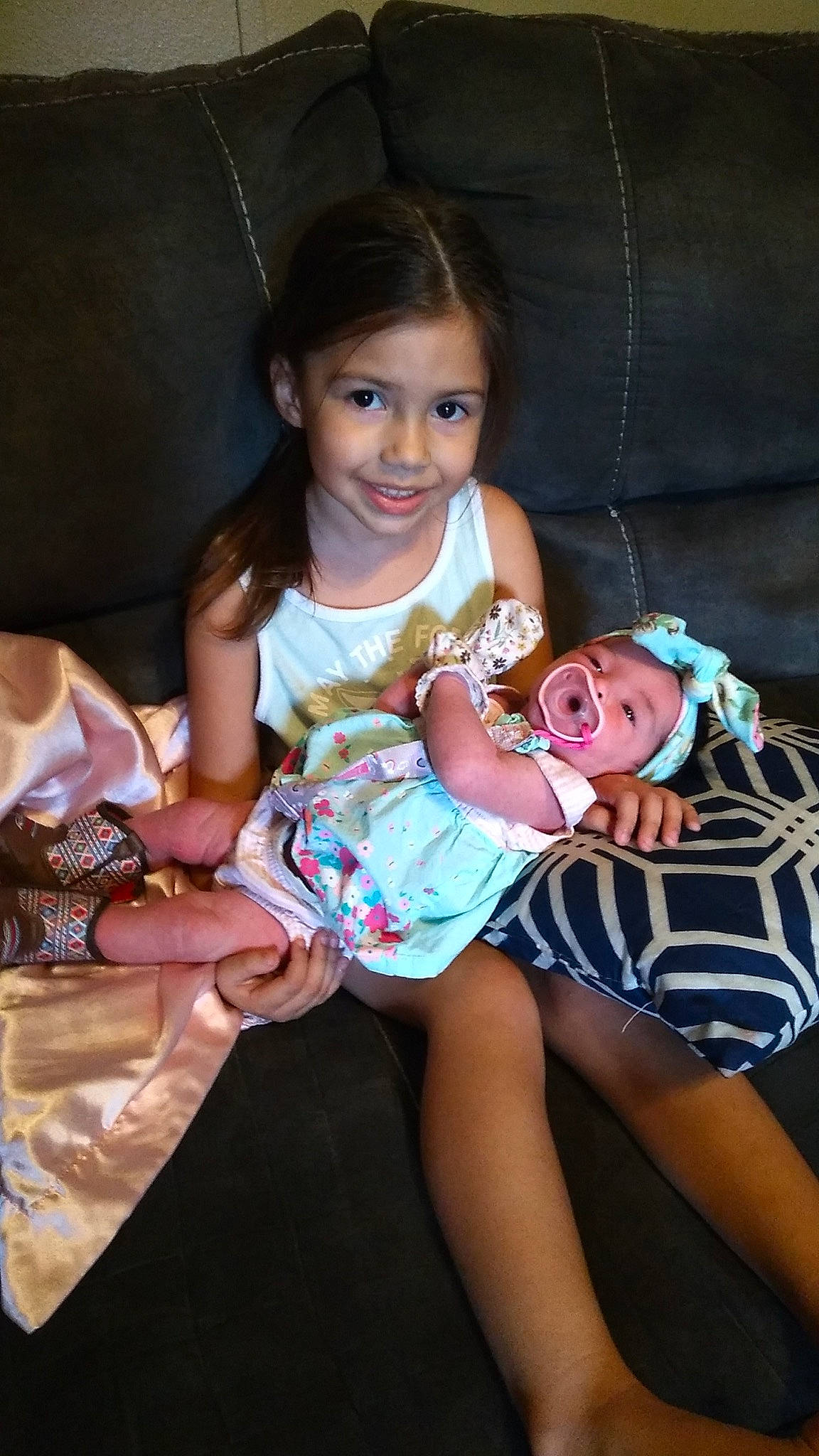 Annabell Grace-lynn joined the competition — help win amazing prizes! baby, baby_toddler_clothing, child, comfort, eye, face, flash_photography, fun, hairstyle, happy, head, headwear, joy, lap, person, pink, purple, shorts, sitting, skin