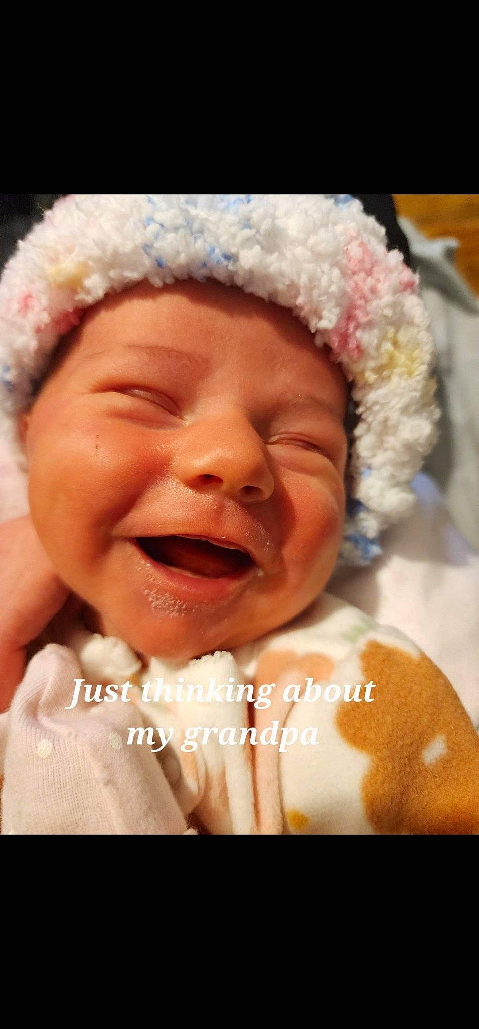 Ellianna is registered to the contest to win money with this photo: baby, baby_laughing, cheek, child, chin, close_up, comfort, event, eyebrow, face, fun, gesture, happy, headwear, lip, mouth, nose, person, pink, skin