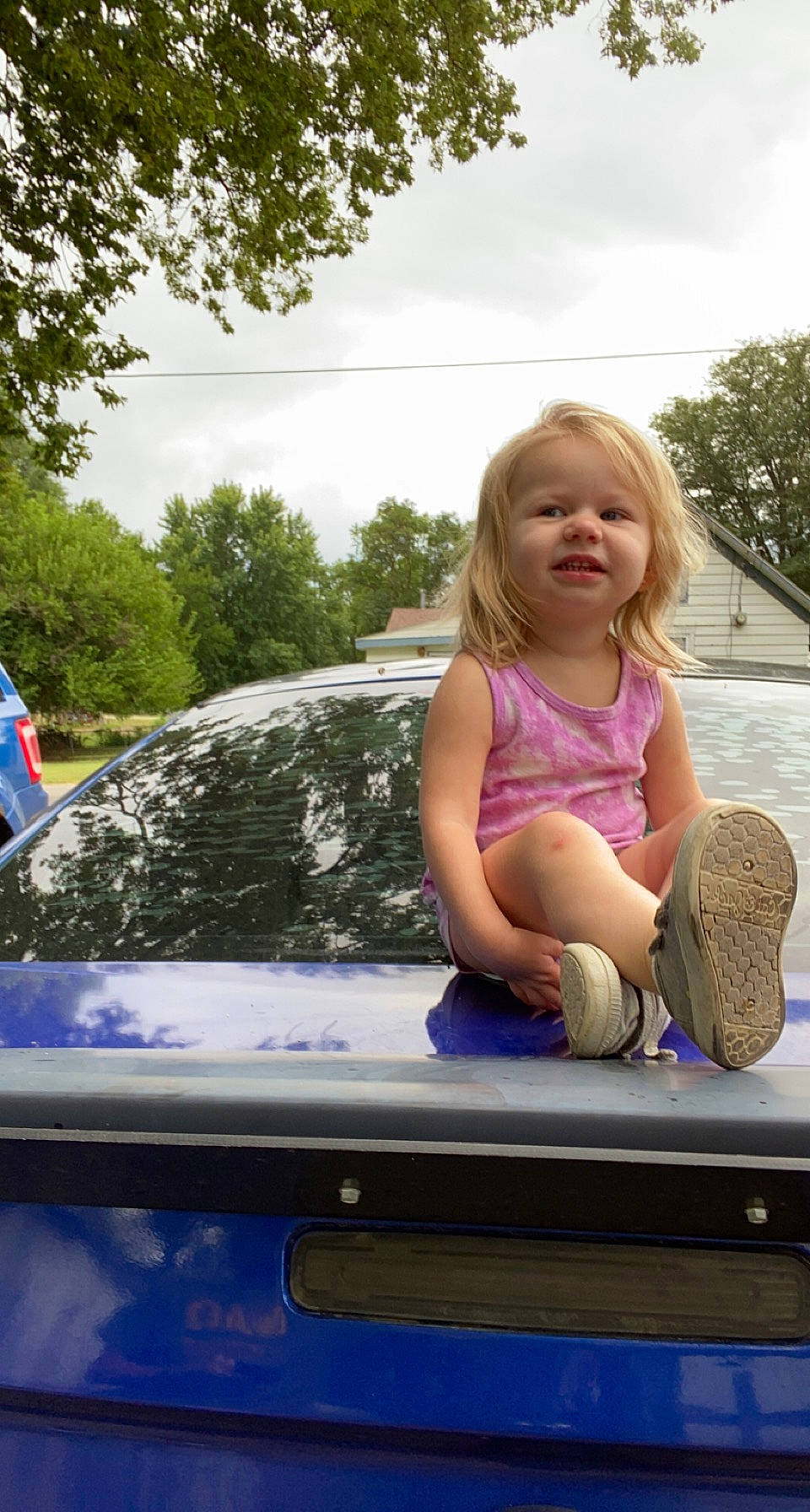 Genesis joined the competition — help win amazing prizes! automotive_design, automotive_exterior, automotive_lighting, automotive_window_part, bumper, car, flag, fun, hood, leisure, motor_vehicle, person, plant, recreation, sky, smile, toddler, tree, vehicle, vehicle_door