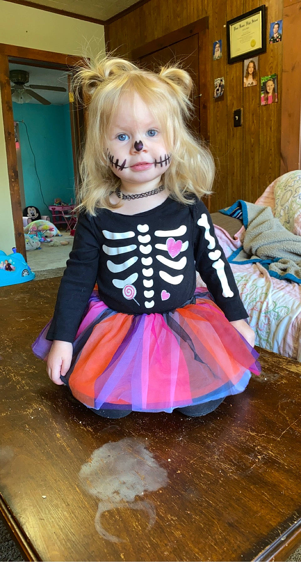 Genesis joined the competition — help win amazing prizes! baby_toddler_clothing, bangs, blond, child, costume, day_dress, dress, eye, eyelash, fashion_design, hair, head, iris, magenta, pattern, person, picture_frame, pink, sleeve, toddler