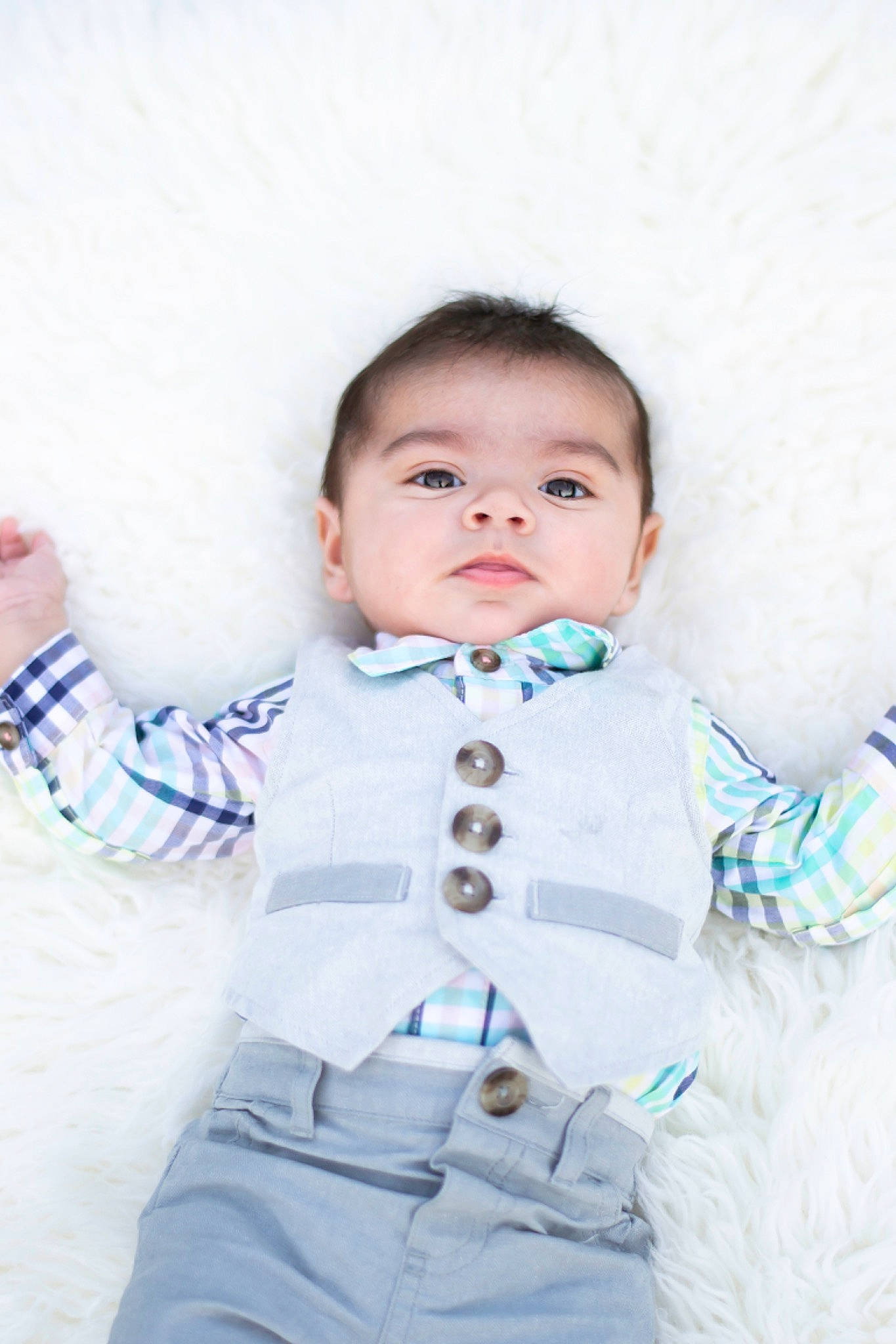 Adrian is registered to the contest to win money with this photo: baby, baby_toddler_clothing, child, collar, denim, dress_shirt, electric_blue, eye, formal_wear, fur, happy, head, human_body, iris, linens, pattern, person, skin, sleeve, t_shirt