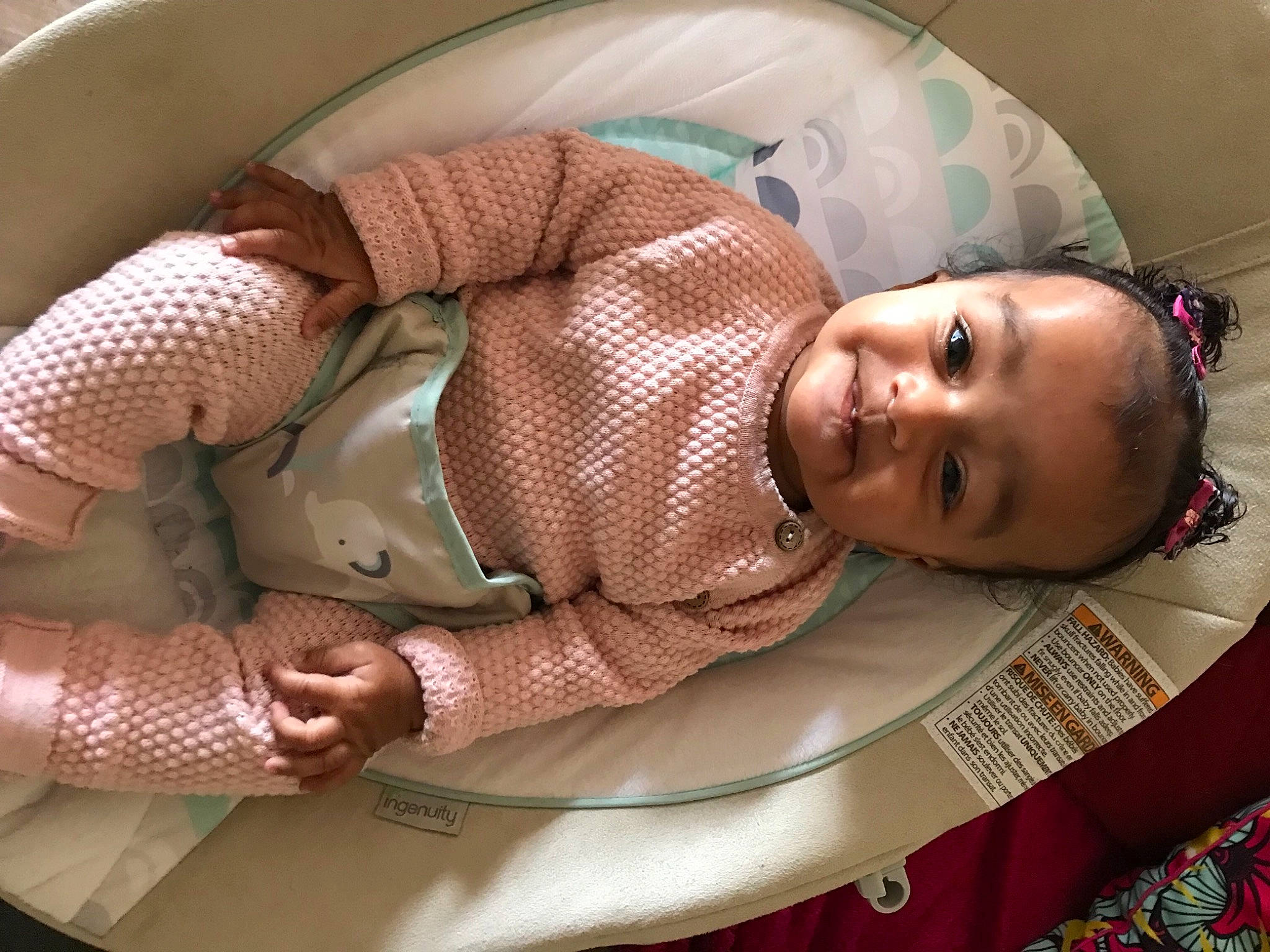 Mylena a rejoint le concours — aidez-le/la à gagner de superbes lots ! abdomen, baby, baby_products, baby_sleeping, baby_toddler_clothing, cheek, child, comfort, design, happy, joy, linens, mouth, pattern, people, person, room, skin, sleeve, smile