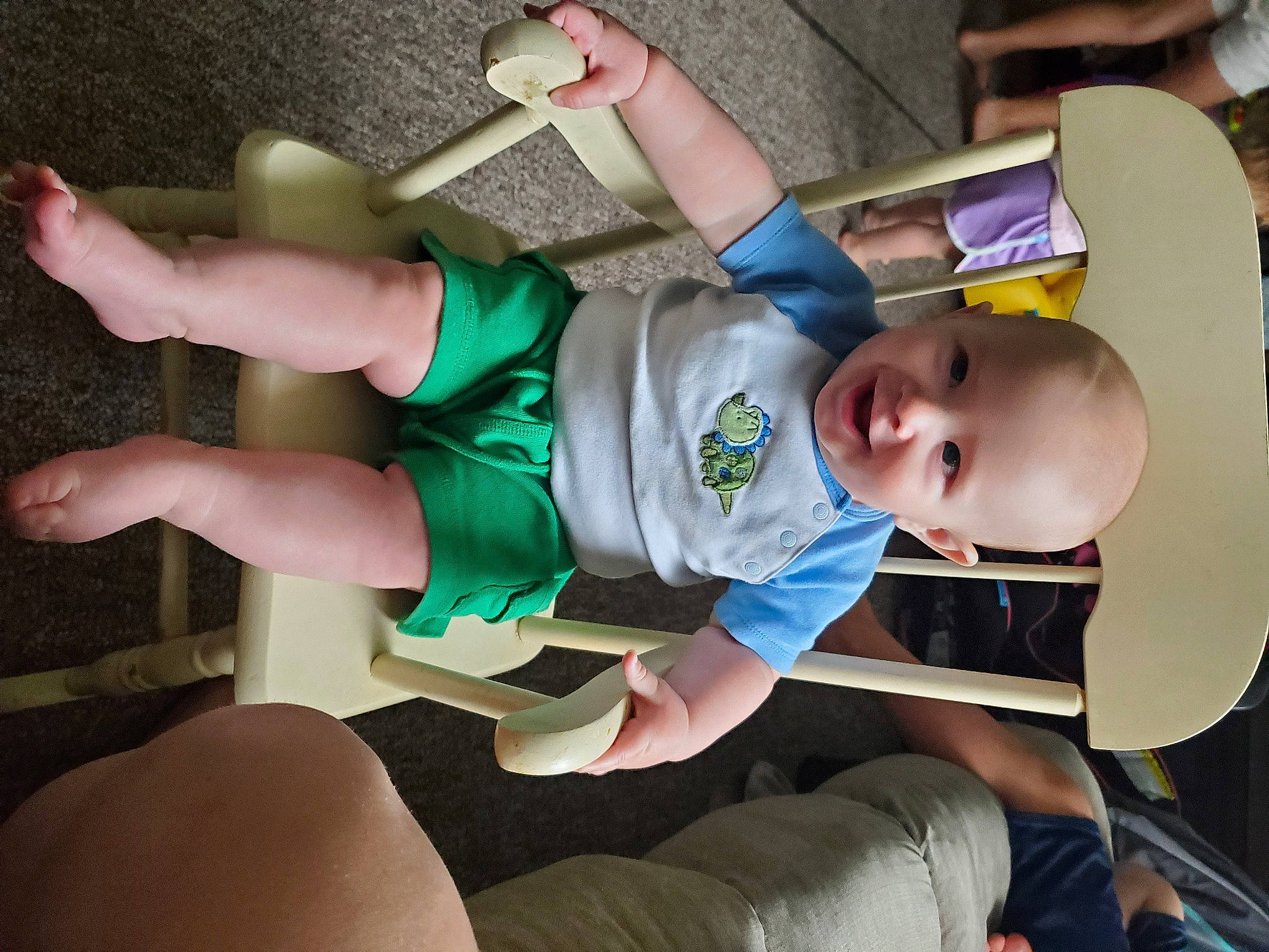 Bo joined the competition — help win amazing prizes! baby, baby_toddler_clothing, chest, comfort, elbow, finger, foot, fun, hand, hat, human_leg, joint, knee, leisure, person, shorts, sitting, thigh, toddler, trunk