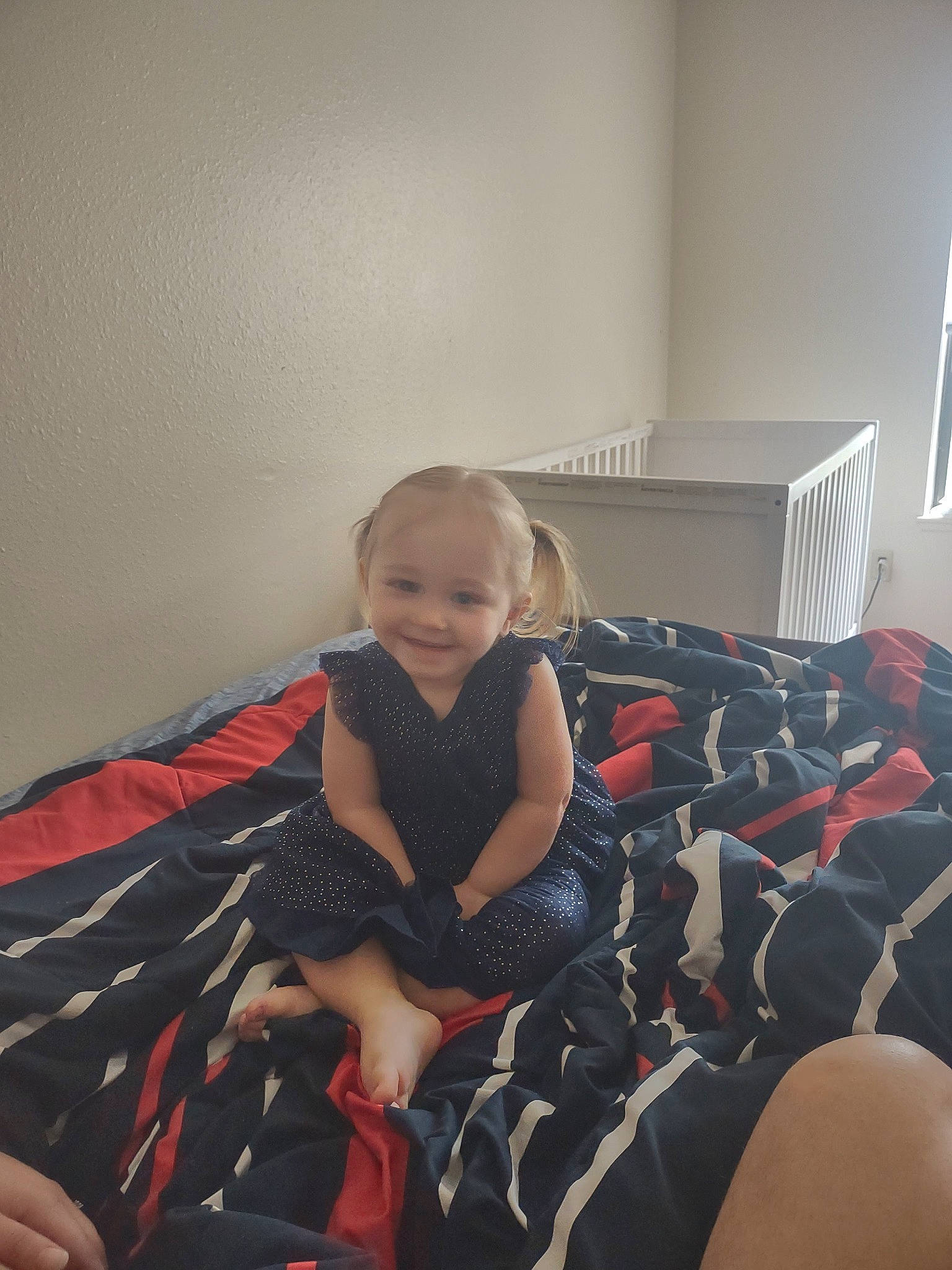 Brooke joined the competition — help win amazing prizes! baby, baby_toddler_clothing, carmine, child, comfort, couch, flooring, fun, human_leg, joy, knee, lap, leg, pattern, person, room, shoulder, sitting, smile, sock