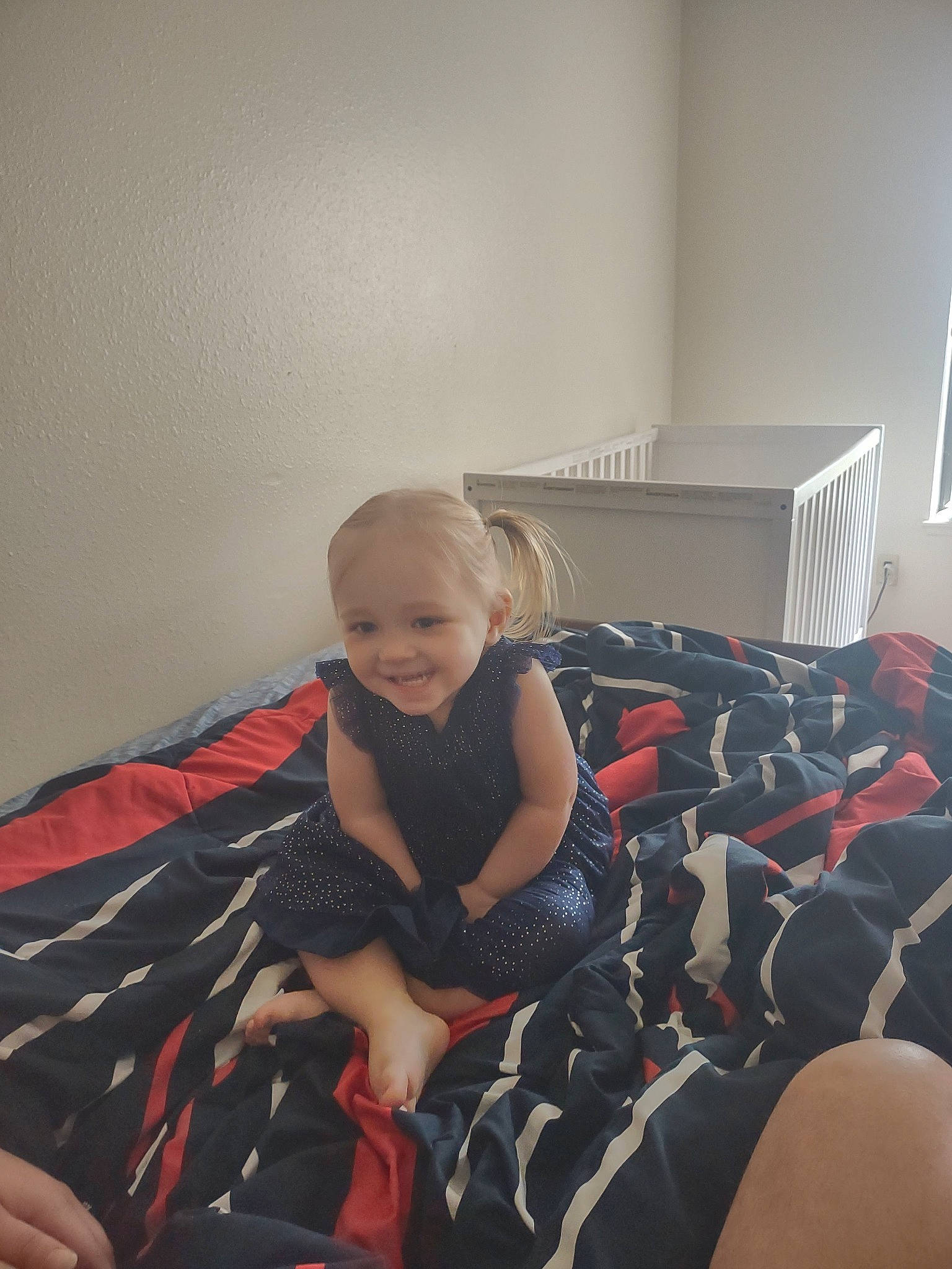 Brooke joined the competition — help win amazing prizes! baby, baby_toddler_clothing, carmine, child, comfort, couch, flooring, fun, human_leg, joy, knee, lap, leg, linens, living_room, person, room, sitting, smile, sock