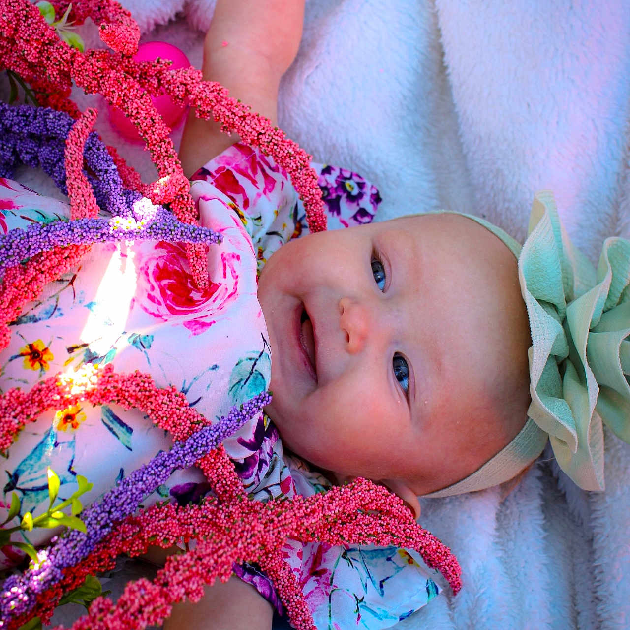 Cali Mae joined the competition — help win amazing prizes! accessories, baby, birthdaycake, bodypart, bonnet, cake, clothing, cream, face, finger, flower, flowerarrangement, flowerbouquet, hand, hat, head, person, photography, plant, portrait