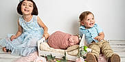 Avelyne is registered to the contest to win money with this photo: child, baby, newborn, toddler, girl, boy, smile, sleeping, dress, shirt, pants, flower, bed, blanket, rug, studio, portrait, happy, indoors, cute