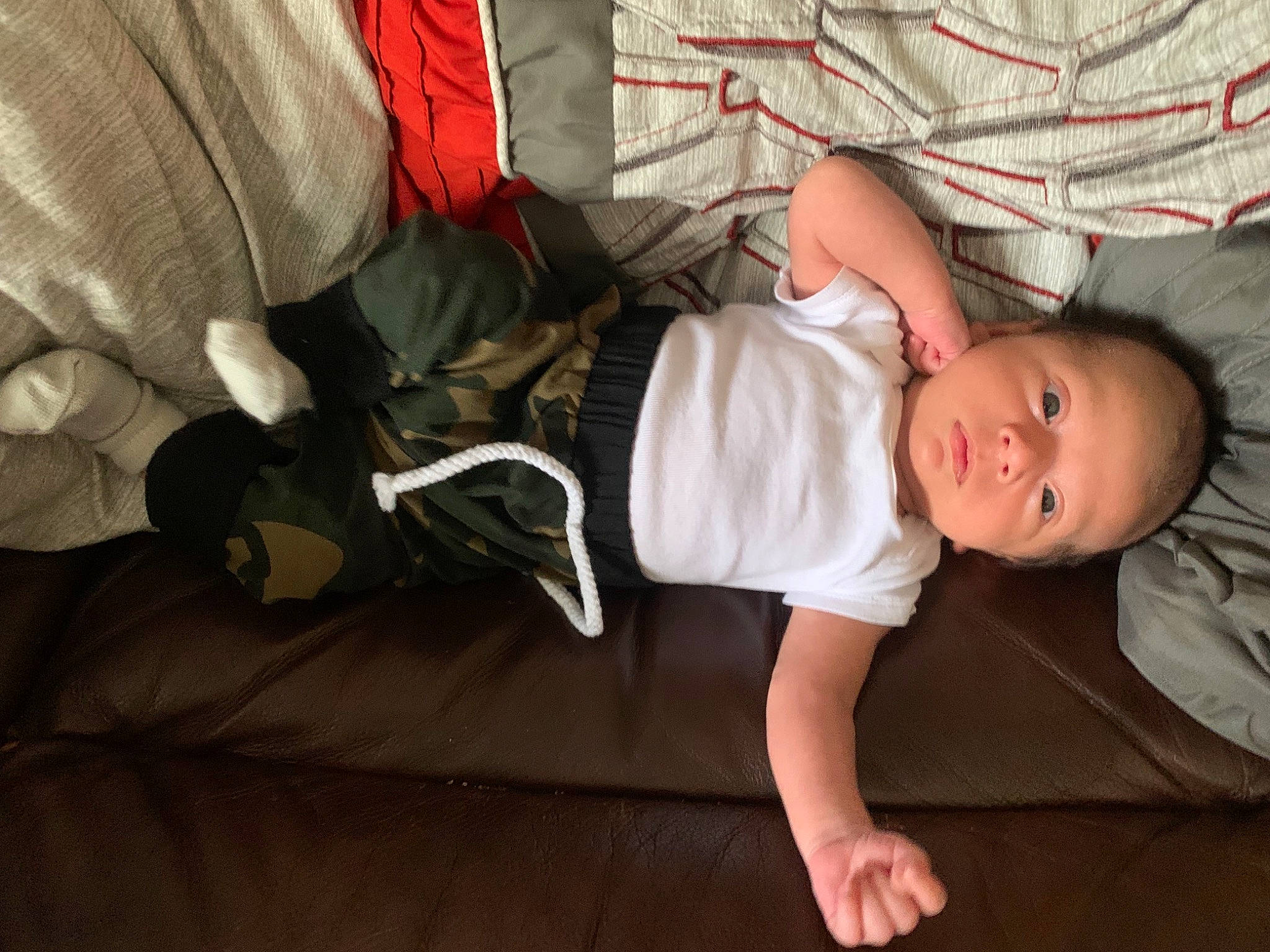 Bo joined the competition — help win amazing prizes! baby, baby_toddler_clothing, cheek, chin, comfort, face, finger, hairstyle, hand, head, human_body, joint, leg, mammal, mouth, person, product, skin, sleeve, vertebrate